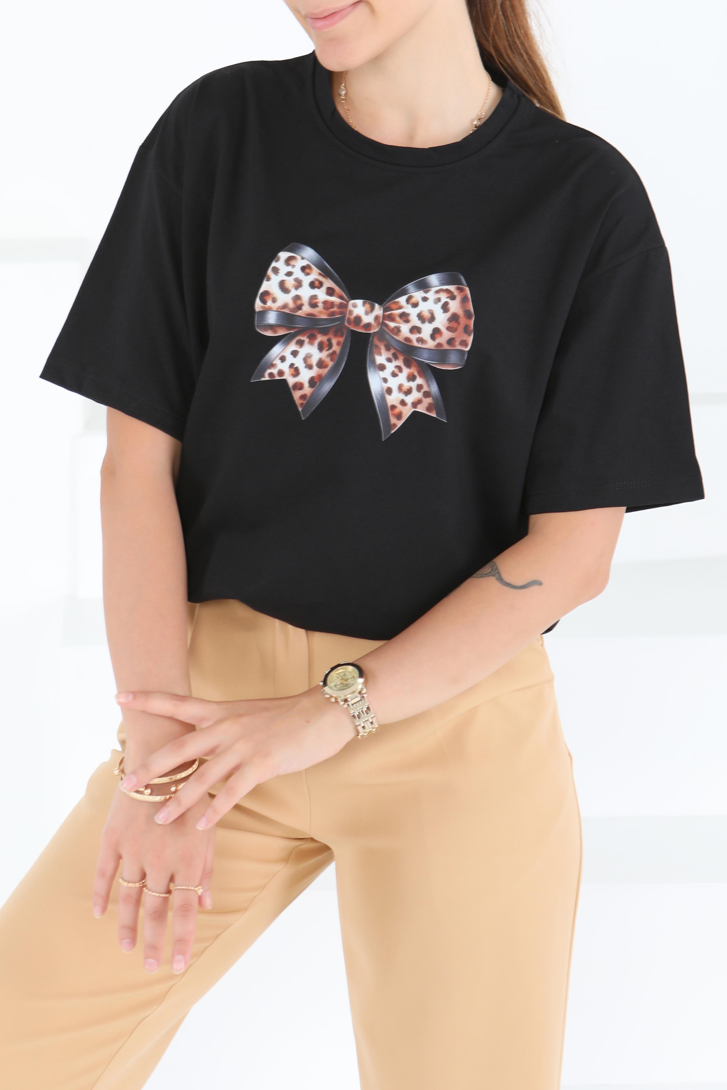 Baskılı Kısa Kollu T-Şhirt - 27501 - 1