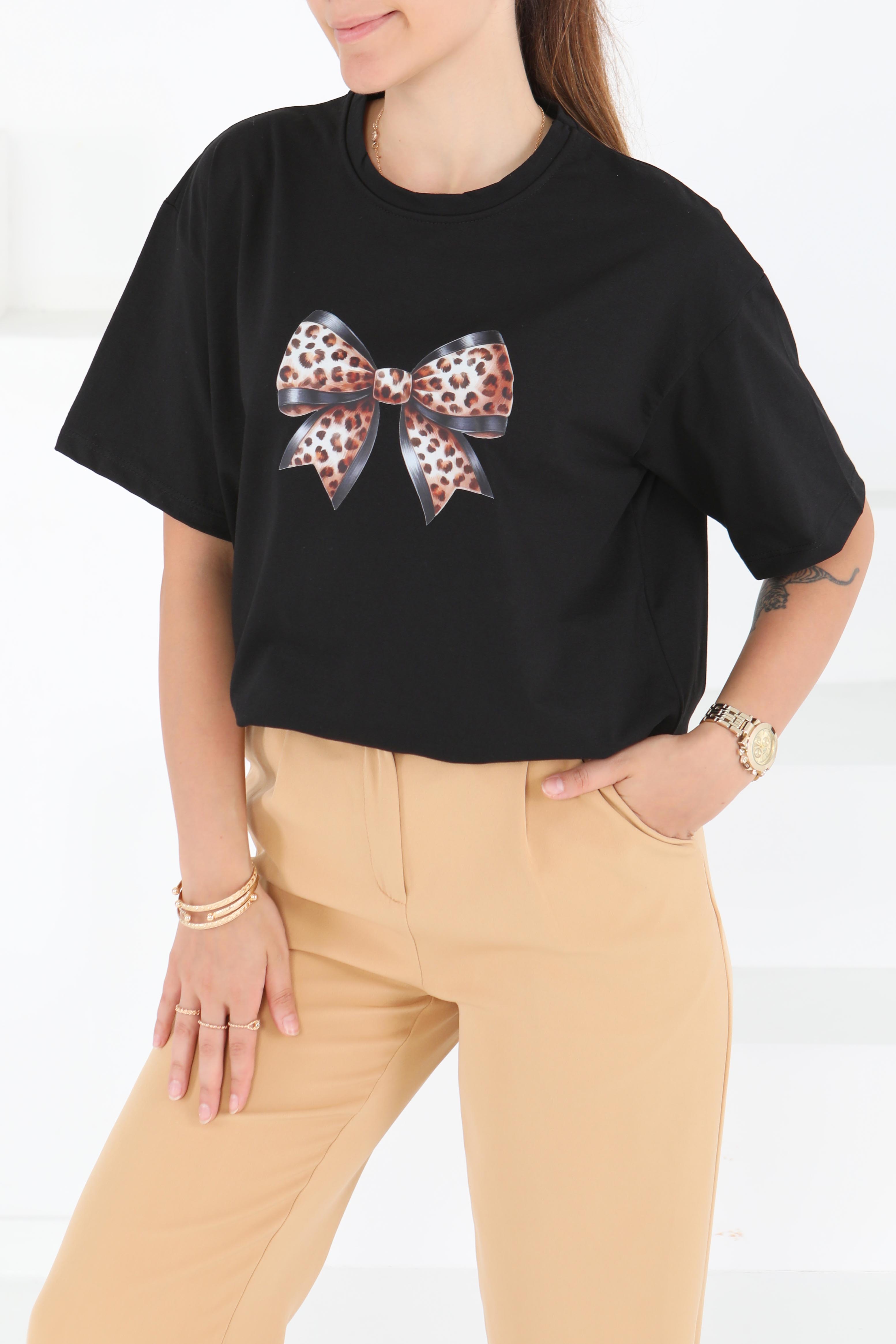 Baskılı Kısa Kollu T-Şhirt - 27501 - 3