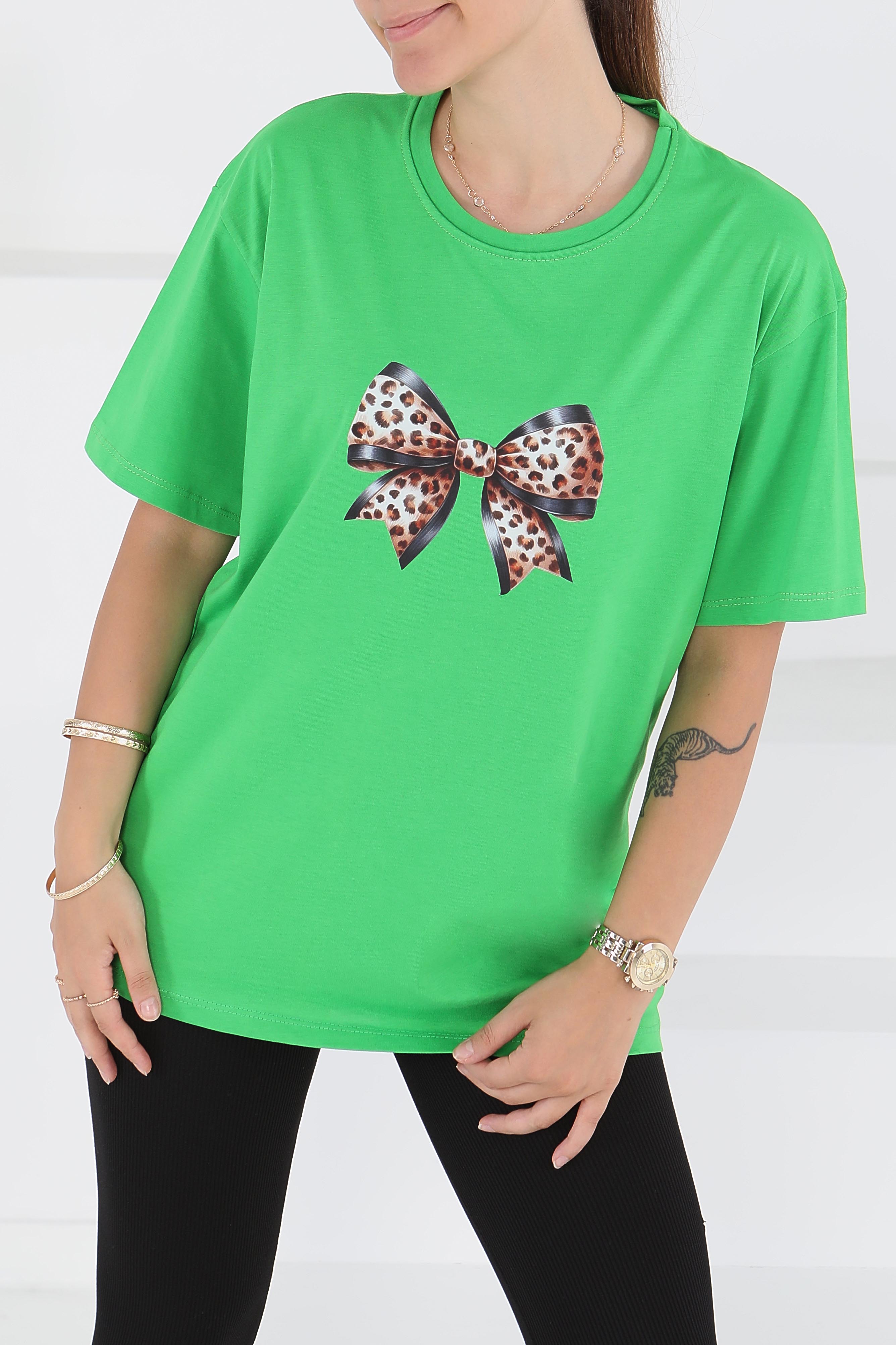 Baskılı Kısa Kollu T-Şhirt - 27501 - 1