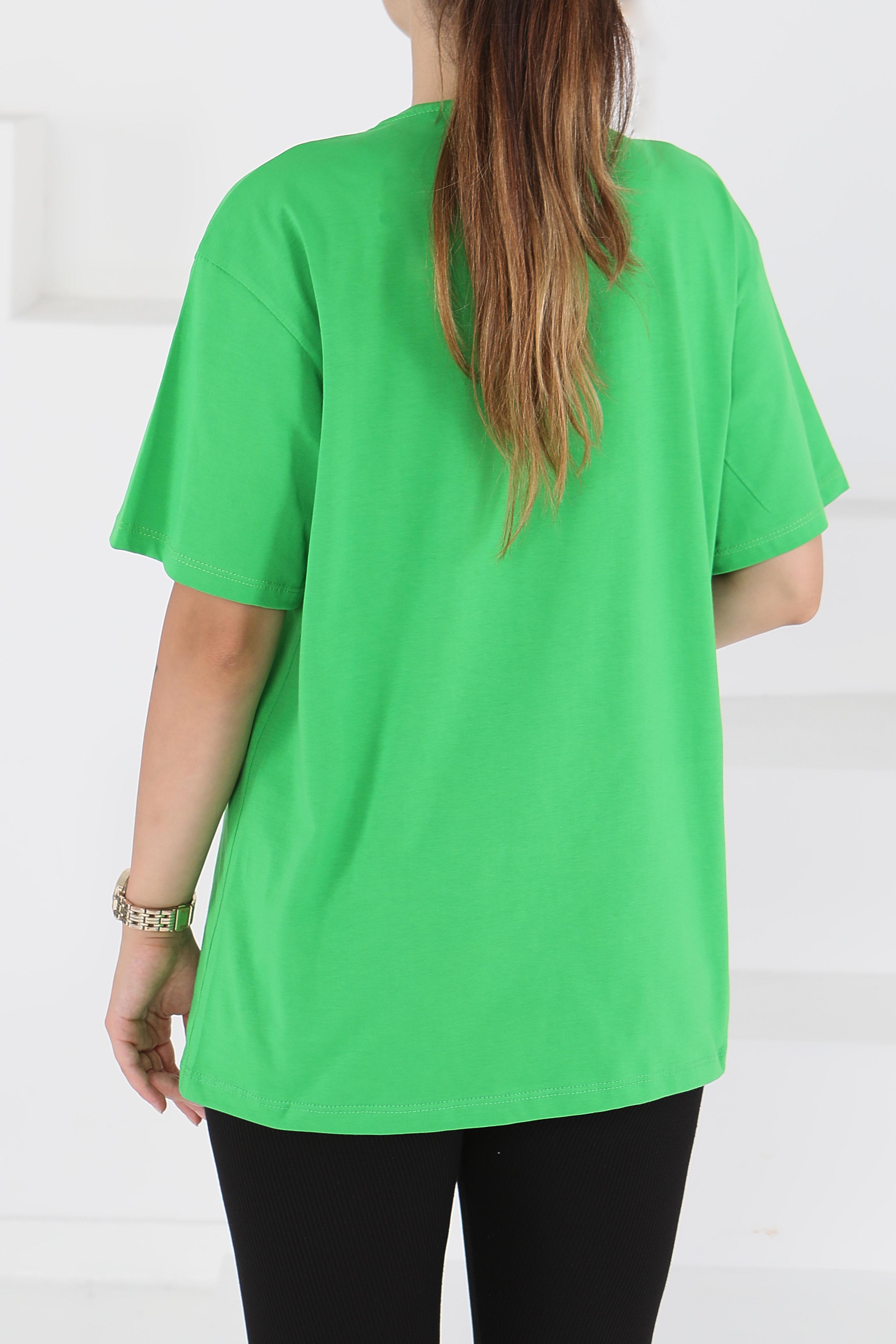 Baskılı Kısa Kollu T-Şhirt - 27501 - 5