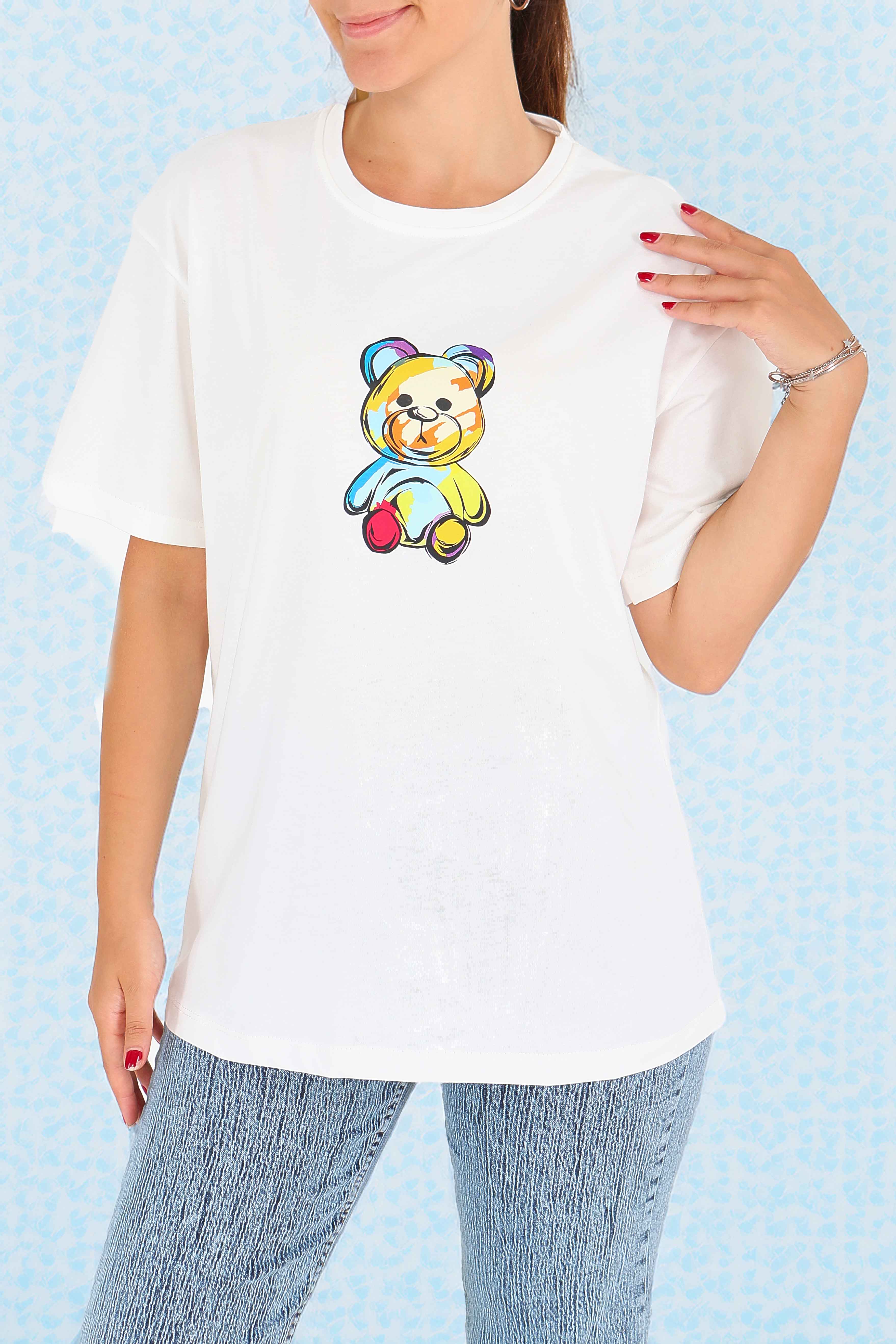 Baskılı Kısa Kollu T-Şhirt - 27545 - 2