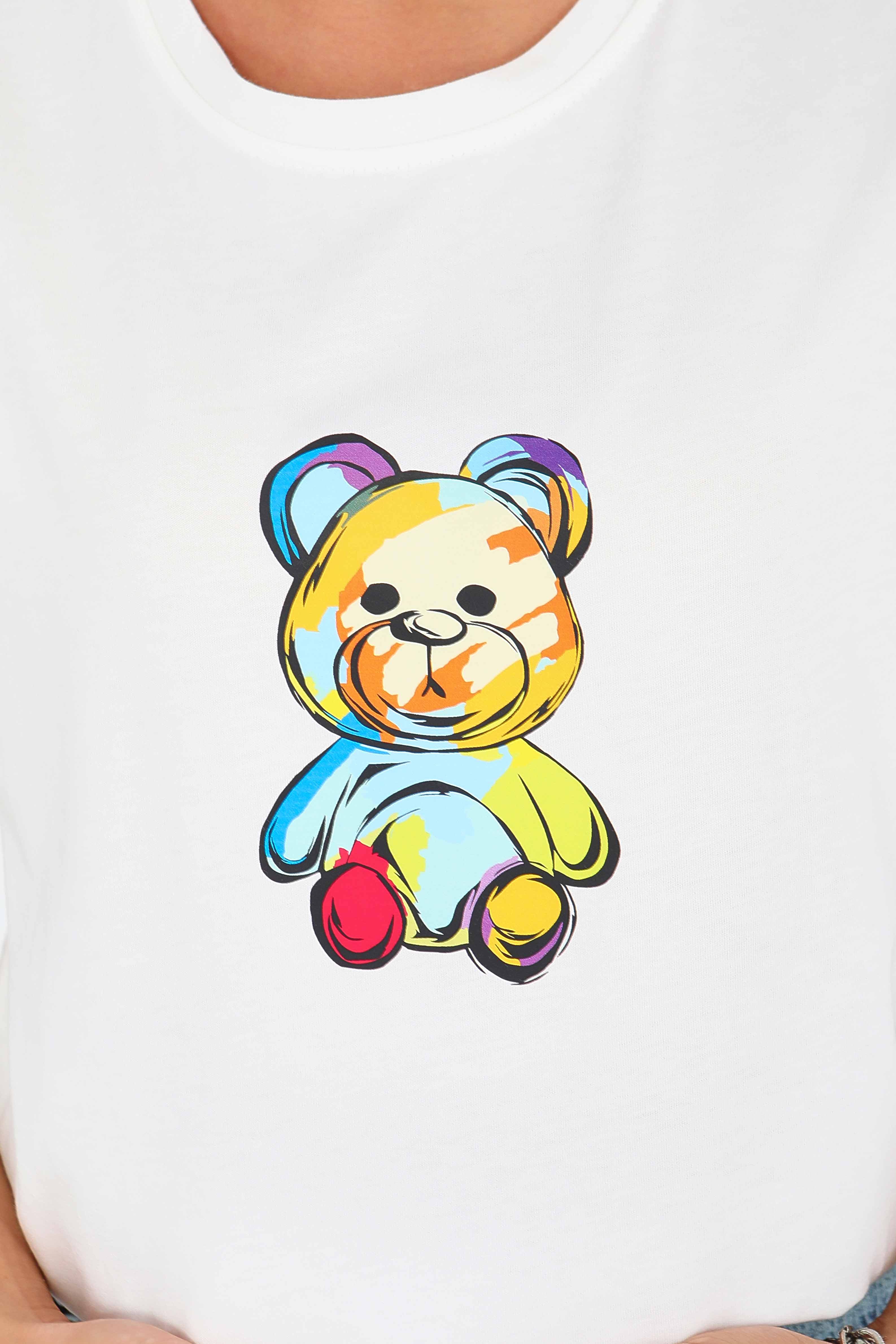 Baskılı Kısa Kollu T-Şhirt - 27545 - 4