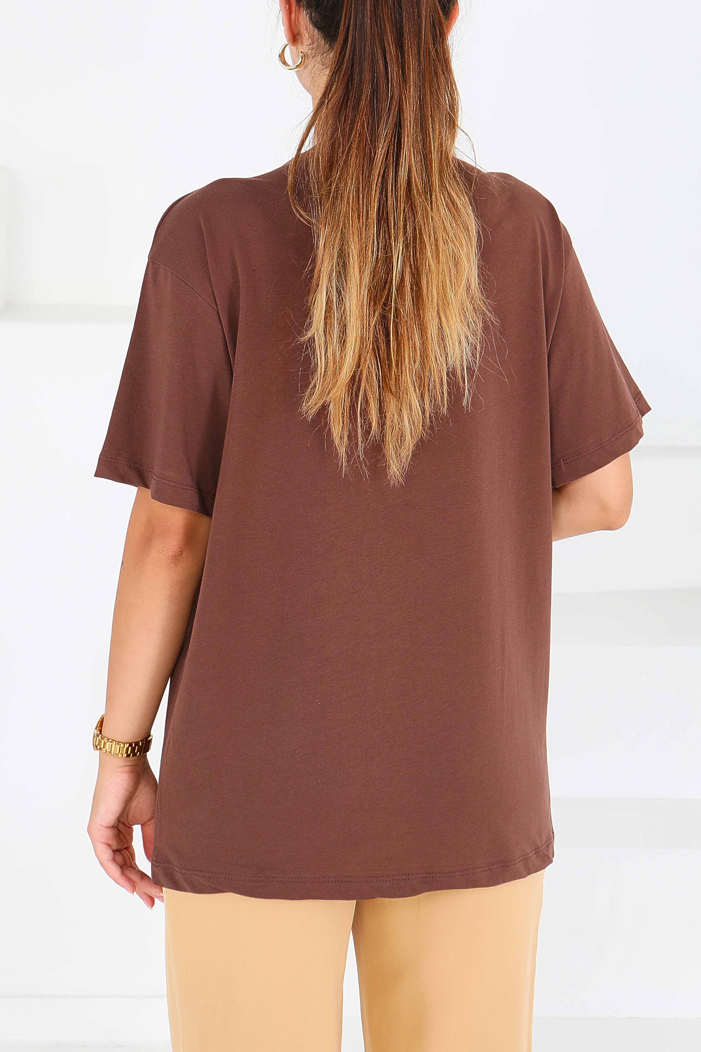 Baskılı Kısa Kollu T-Şhirt - 27545 - 3