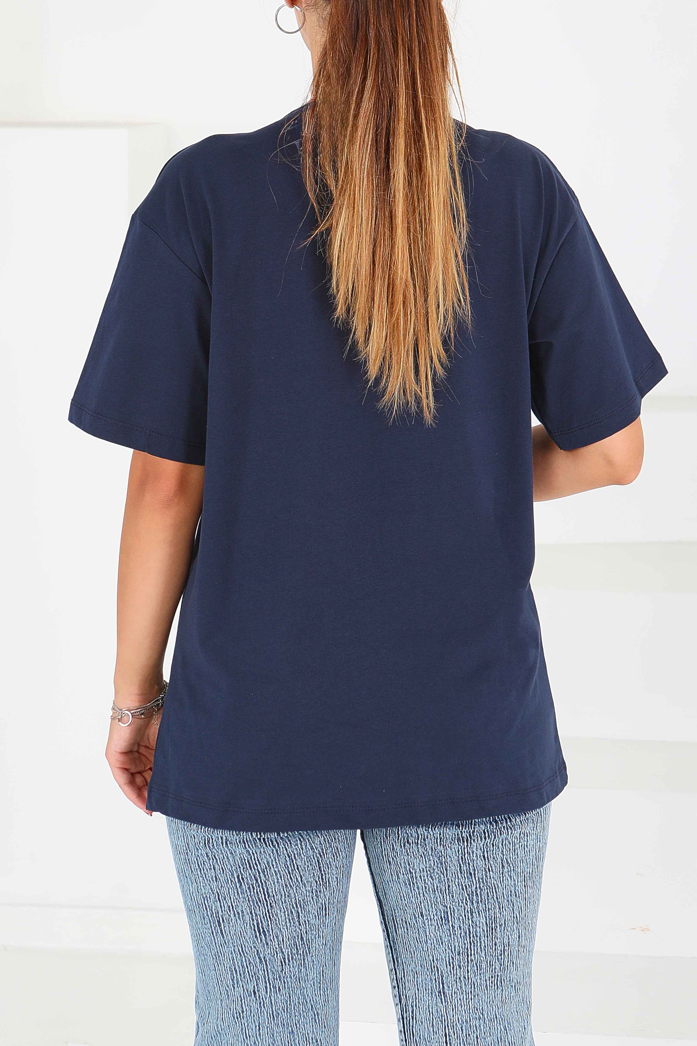 Baskılı Kısa Kollu T-Şhirt - 27545 - 4