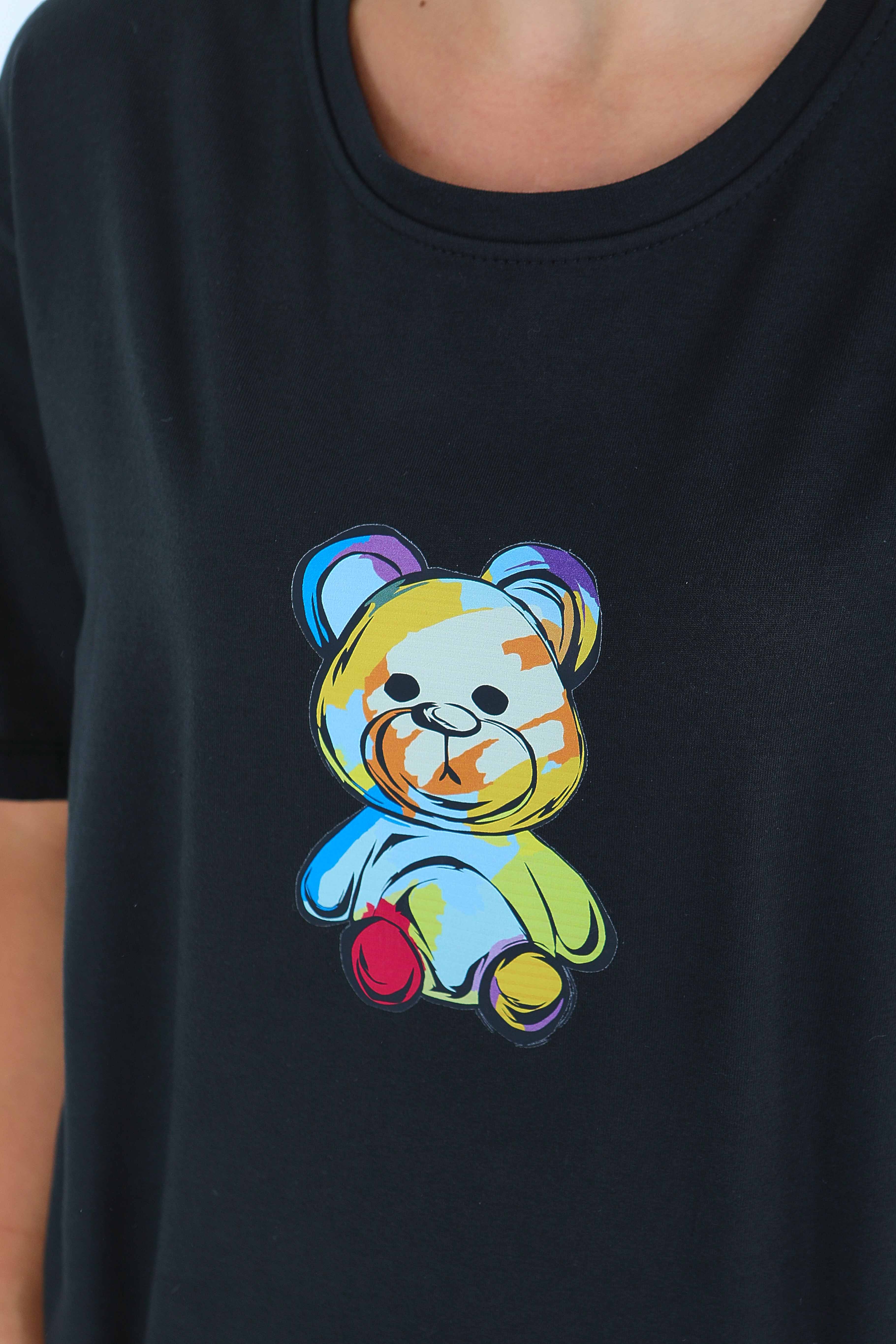 Baskılı Kısa Kollu T-Şhirt - 27545 - 4