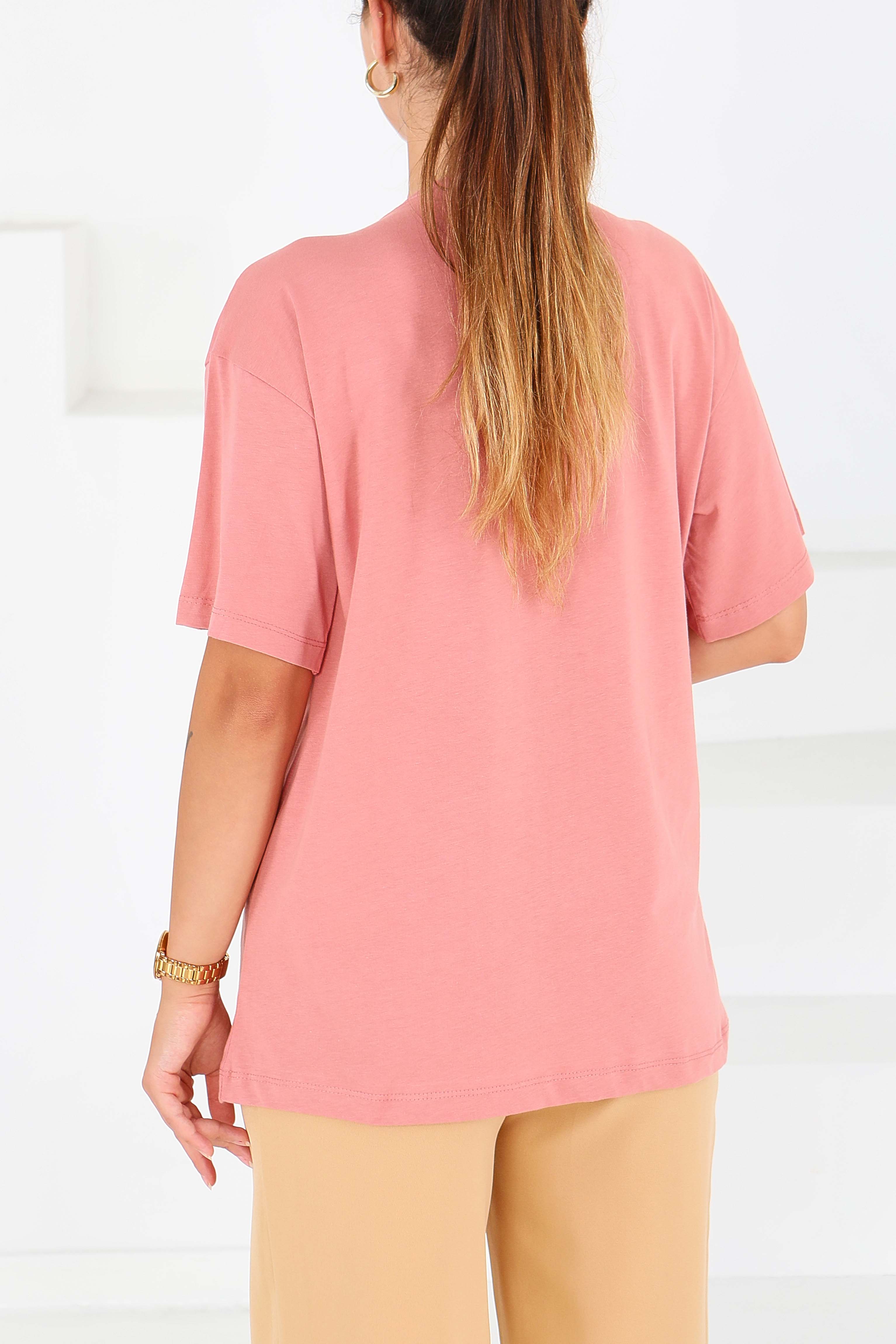 Baskılı Kısa Kollu T-Şhirt - 27546 - 4