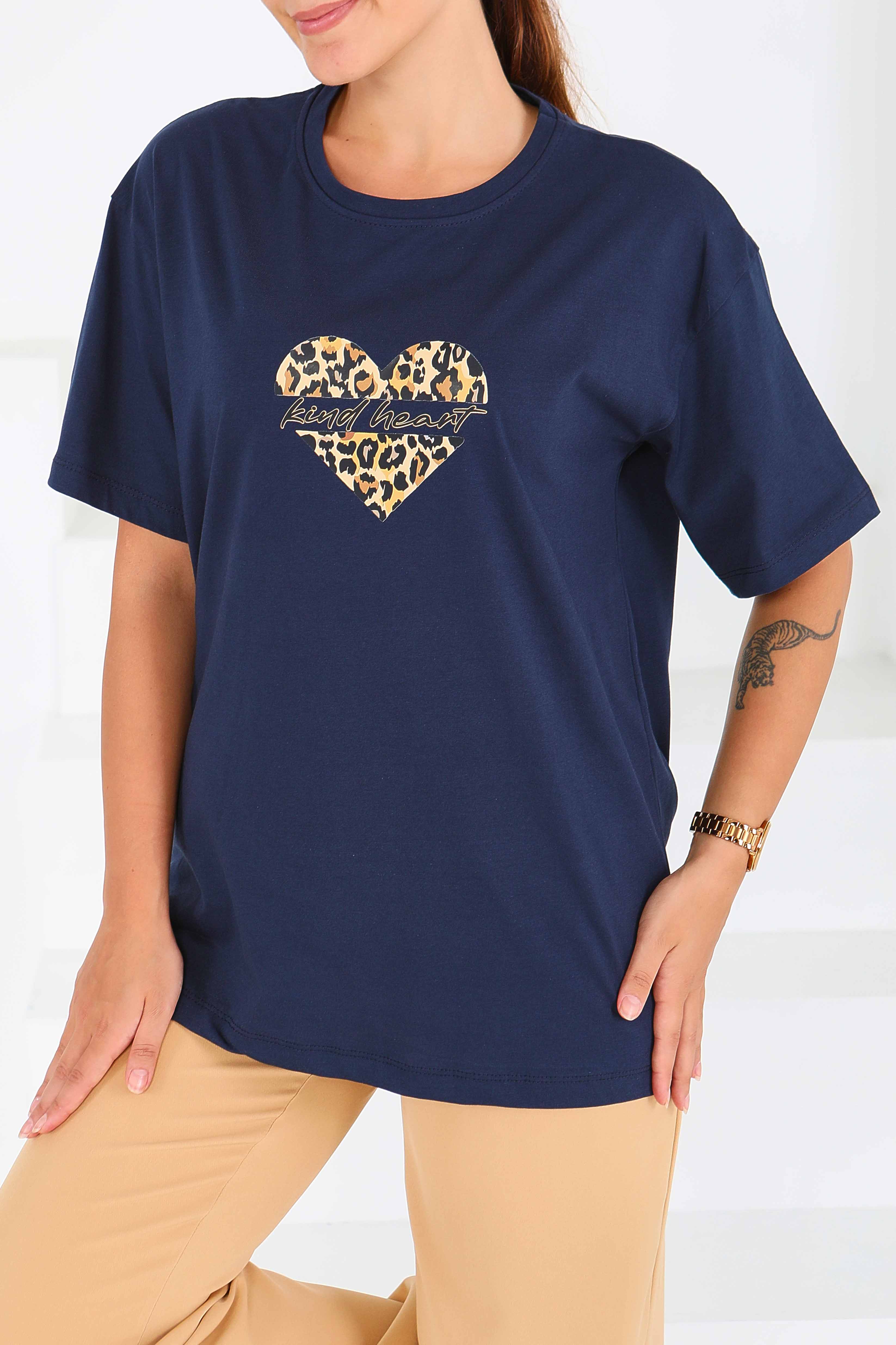 Baskılı Kısa Kollu T-Şhirt - 27546 - 4