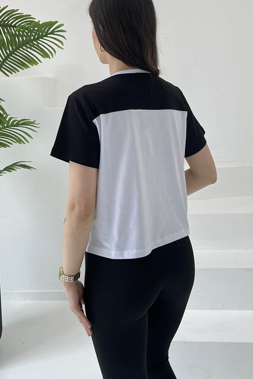 Baskılı Kısa Kollu T-Şhirt Beyaz - 27032 - 6