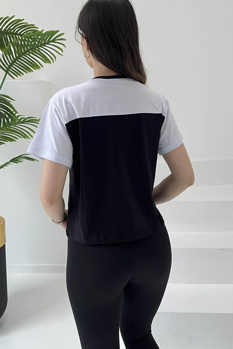 Baskılı Kısa Kollu T-Şhirt Siyah - 27032 - 5