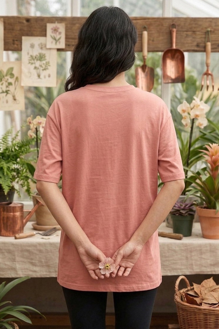 Baskılı Kısa Kollu Tunik - 1309-GUL - 3