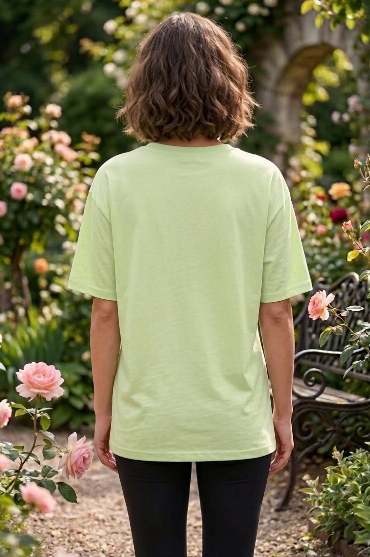 Baskılı Kısa Kollu Tunik - 1309-MINT - 3