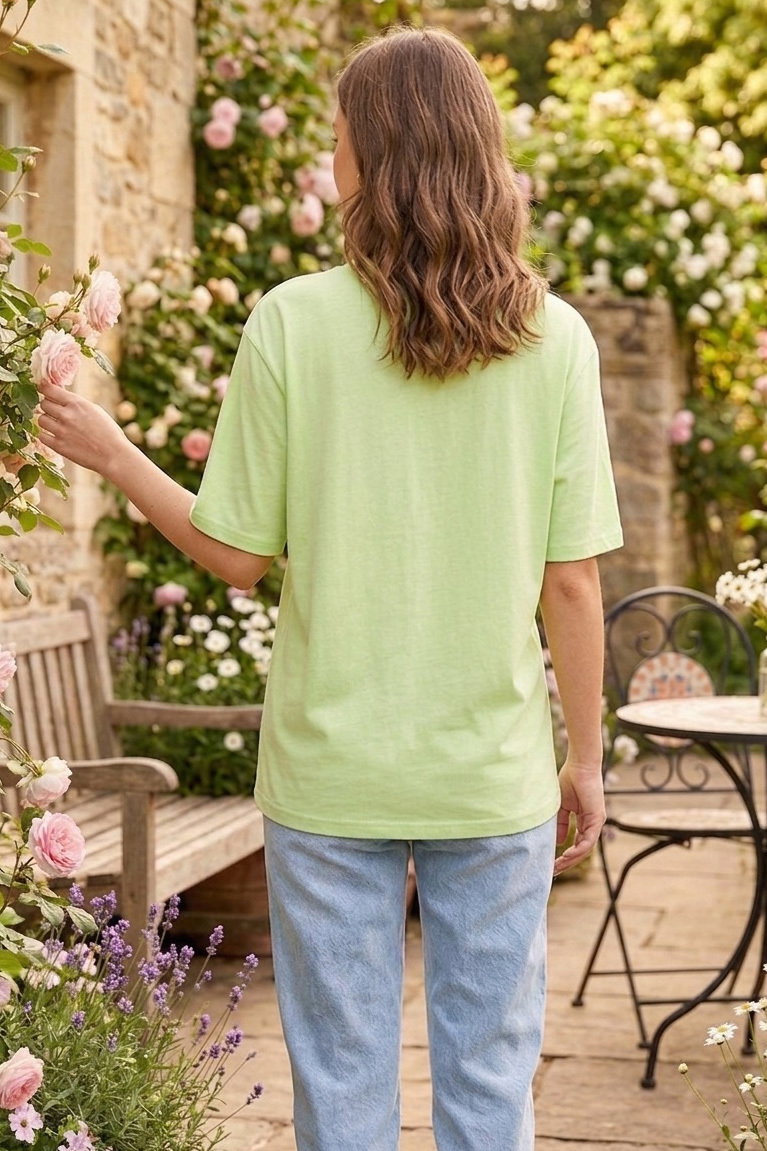 Baskılı Kısa Kollu Tunik - 1310-MINT - 3