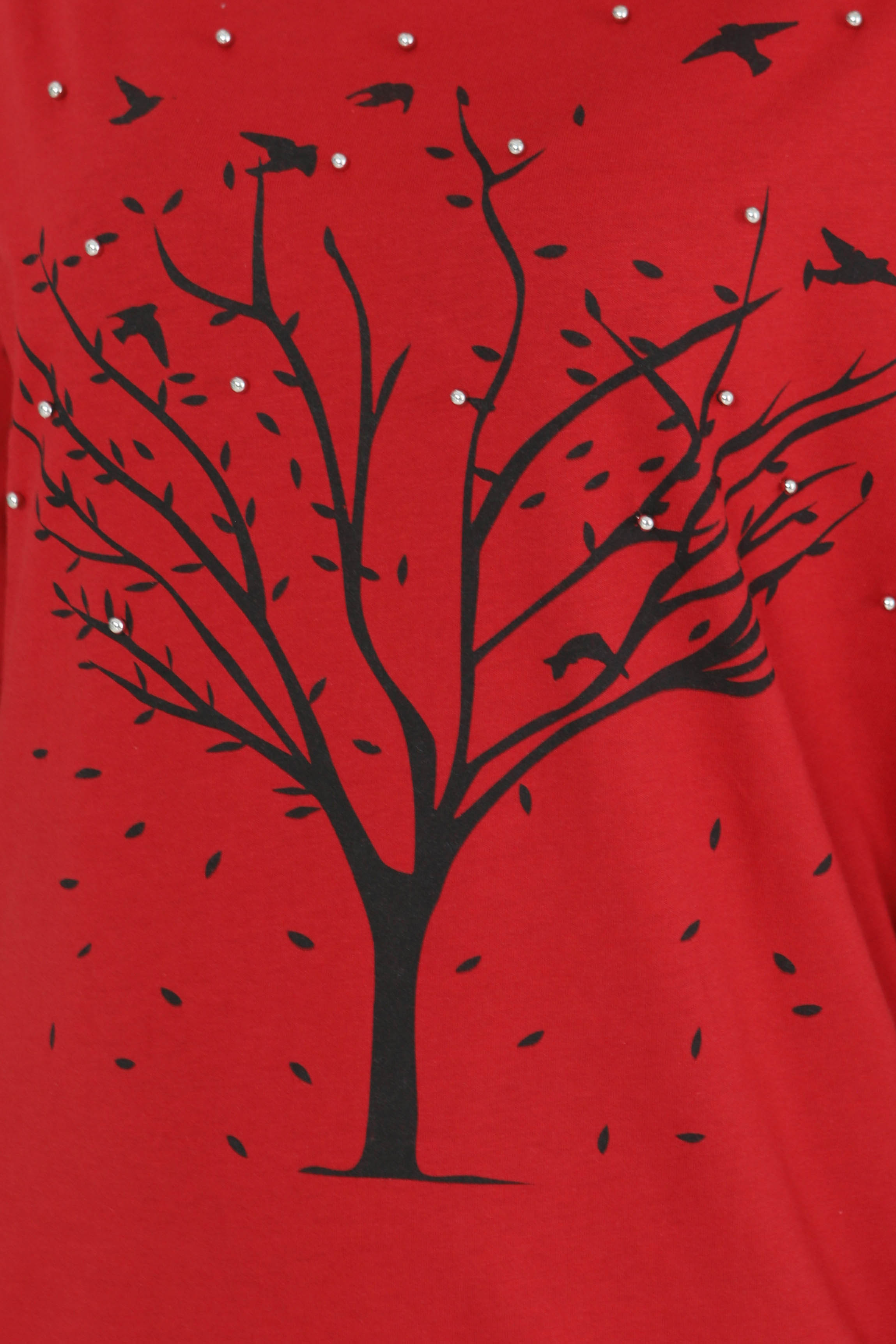 Baskılı Taşlı T-Şhirt - 27375 - 4