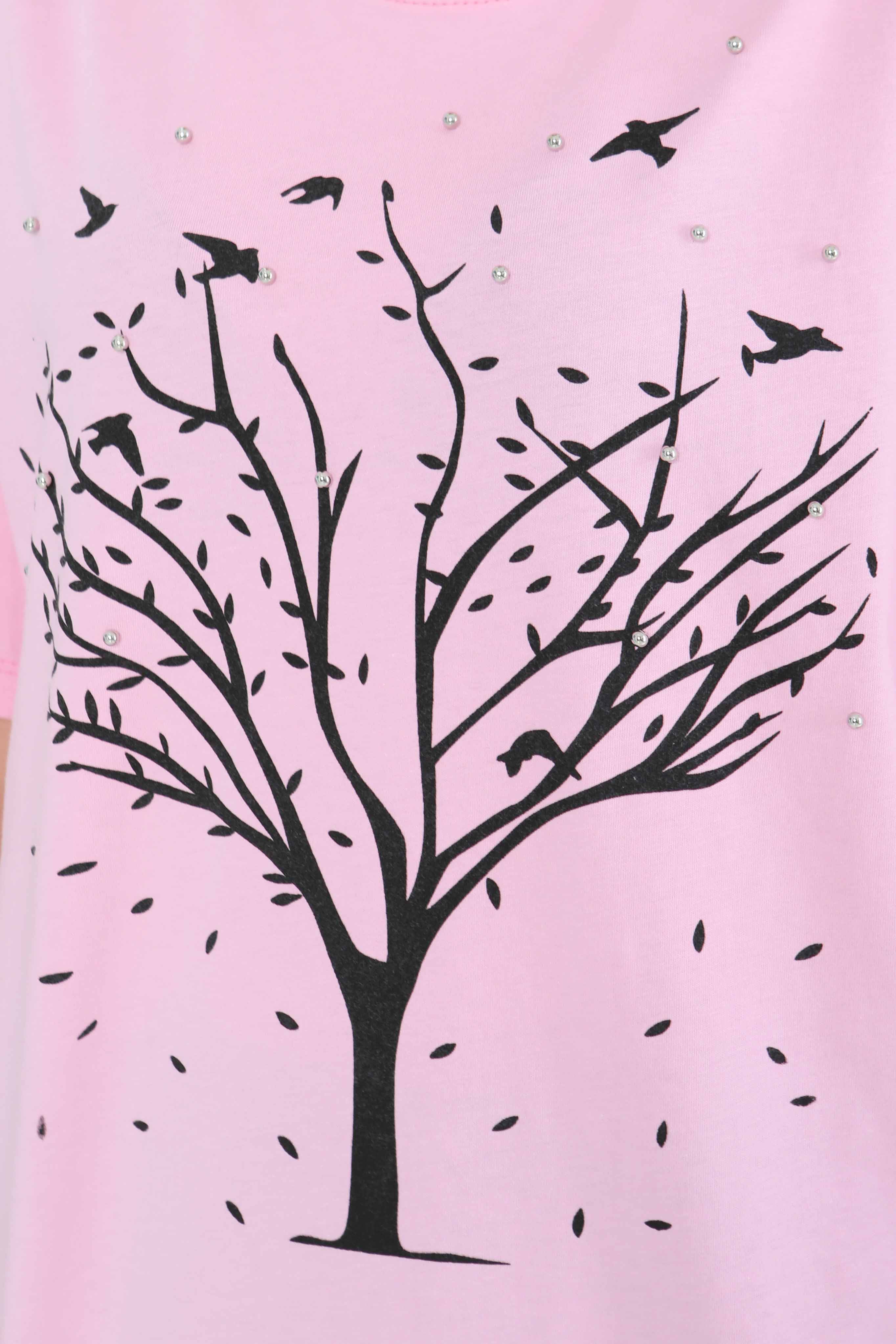 Baskılı Taşlı T-Şhirt - 27375 - 5