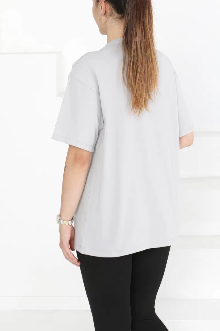 Baskılı Taşlı T-Şhirt Taş - 27375 - TOFİSA