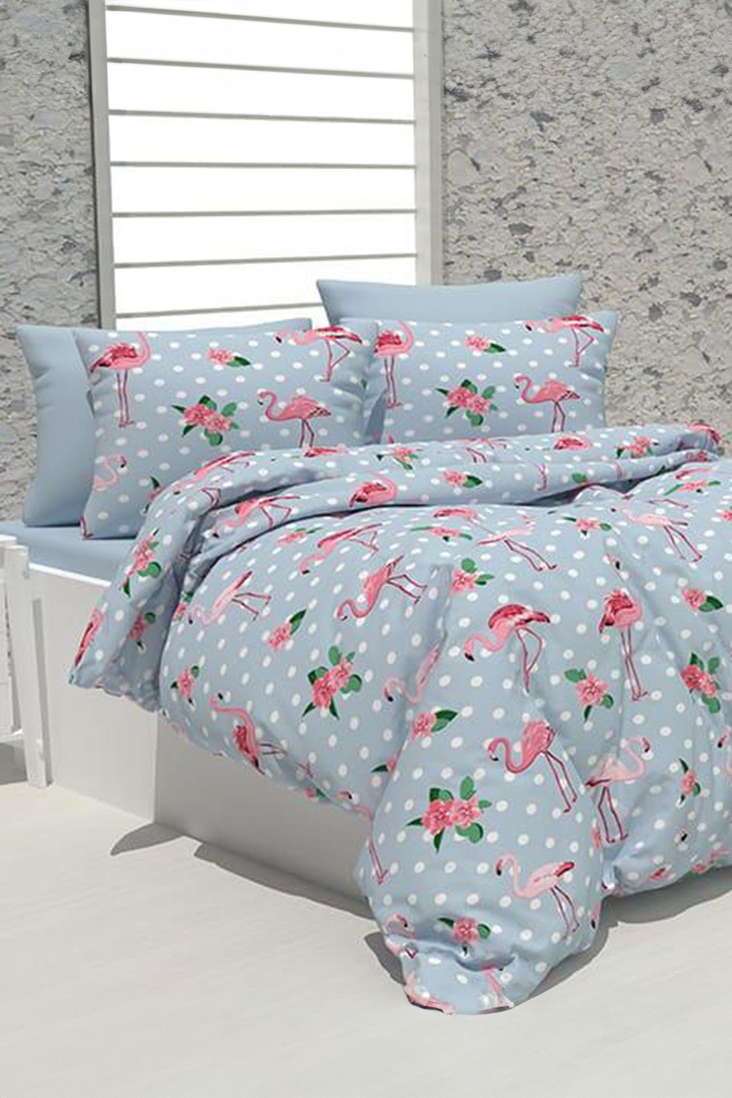 Bebe Mavi Tek Kişilik Nevresim Seti - 50010 - 1