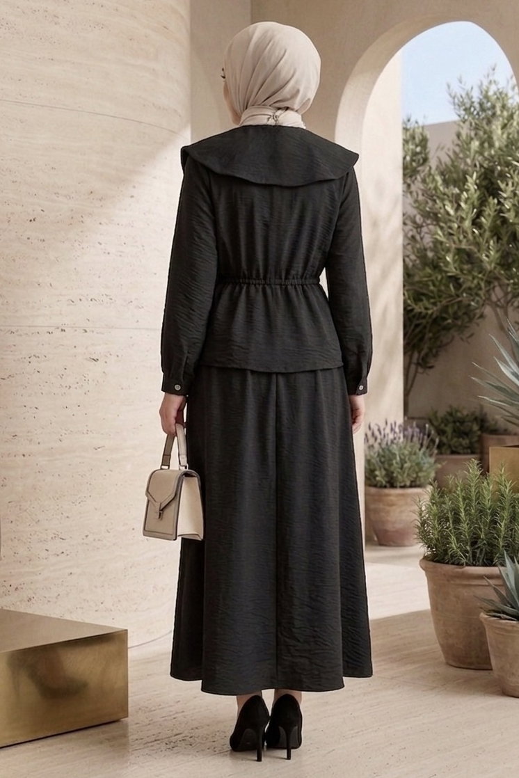 Belde Bağcık Detaylı Paraşüt Takım - 28395-SIYAH - 4