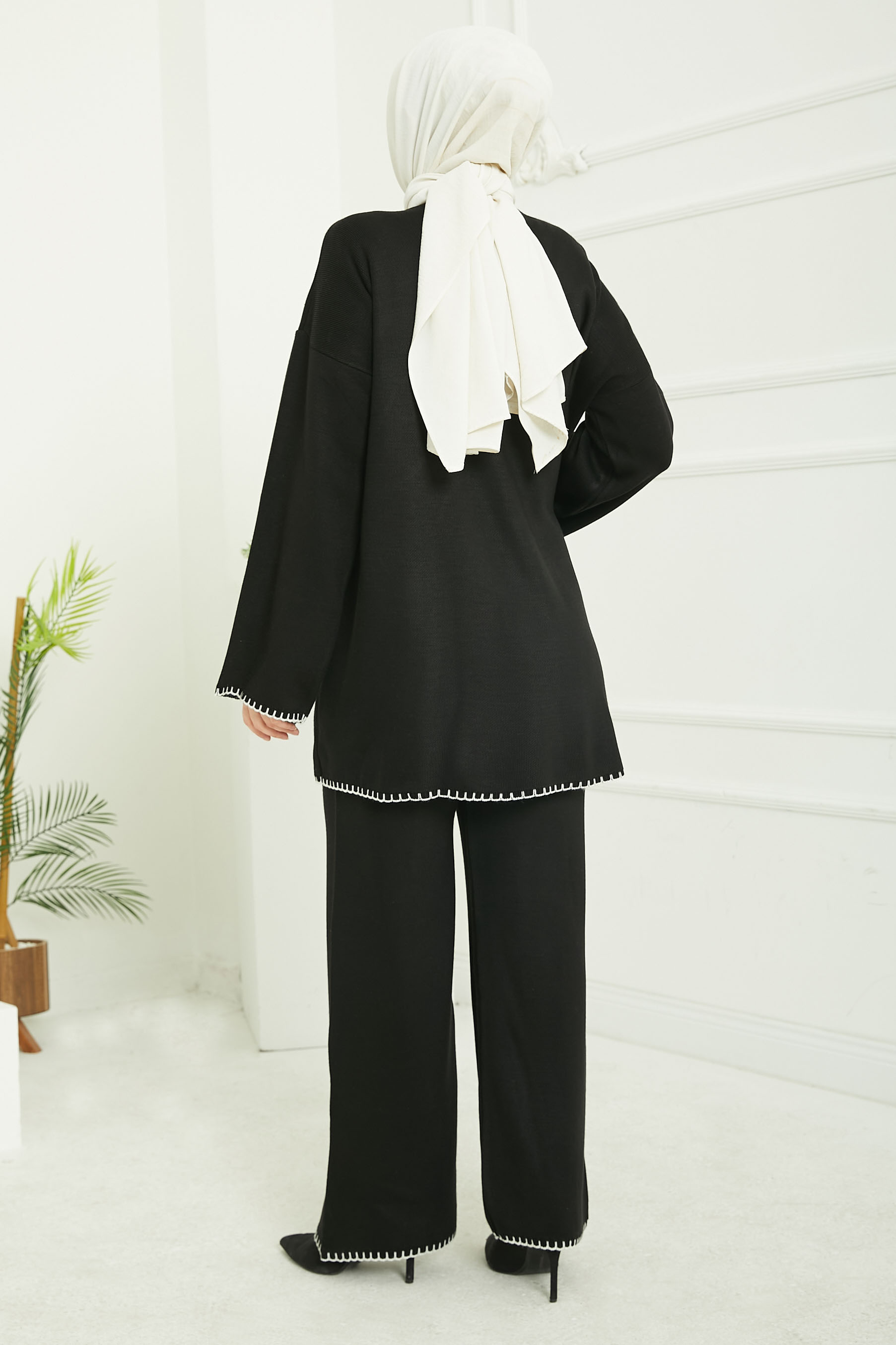 Belden Bağlamalı Triko Takım - 26832 - 7