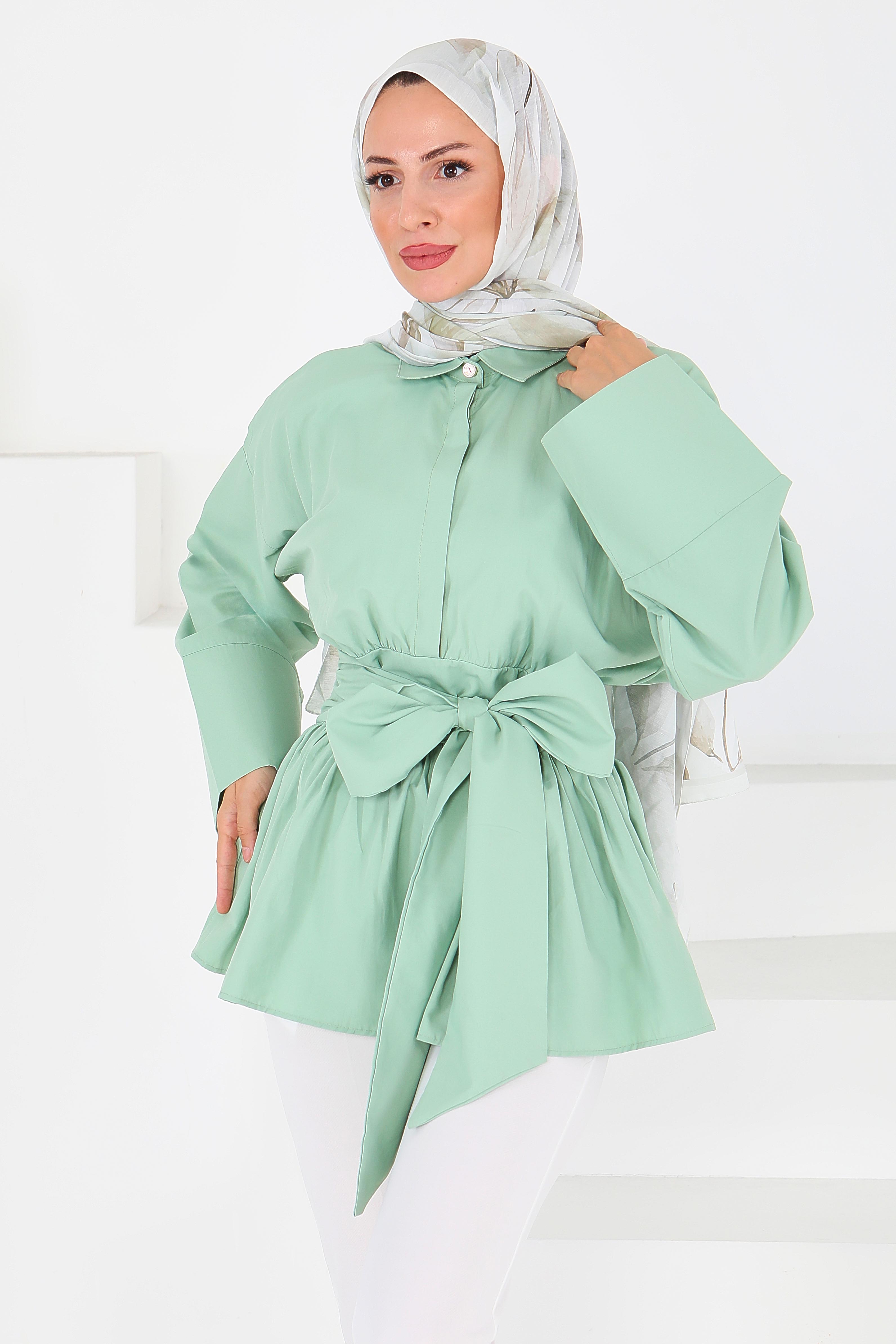 Belden Bağlamalı Tunik - 27550 - 5