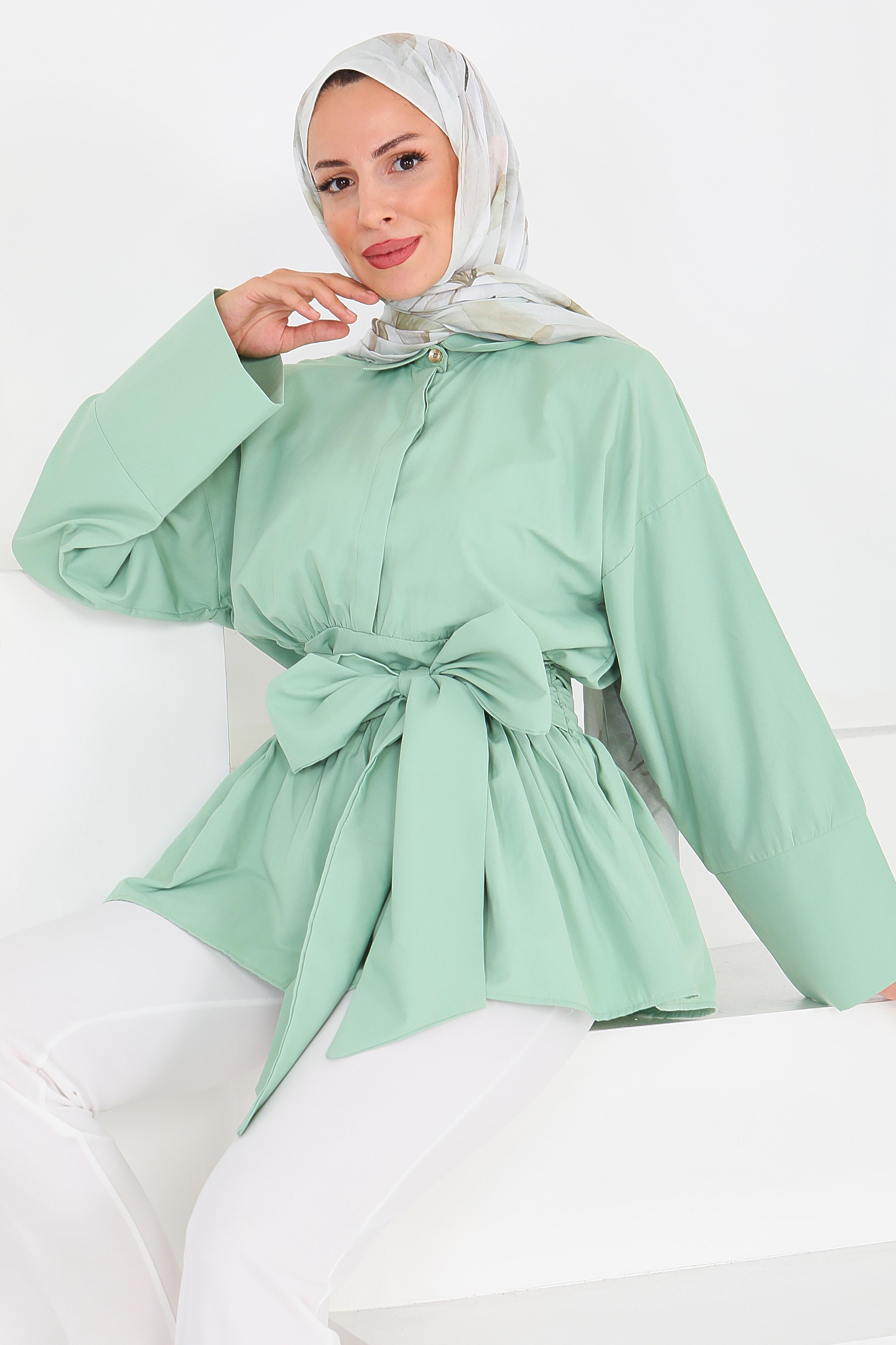 Belden Bağlamalı Tunik - 27550 - 6