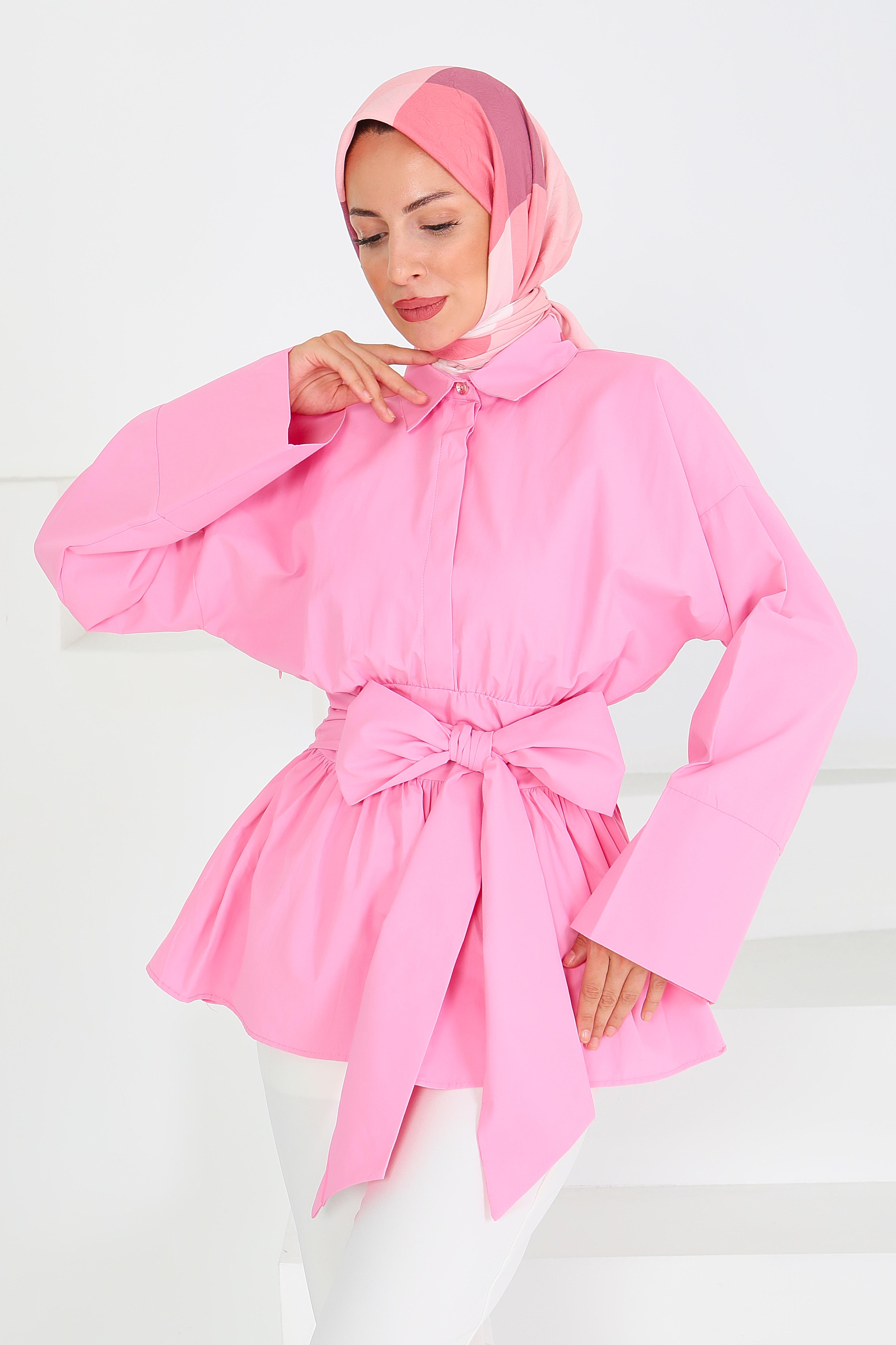 Belden Bağlamalı Tunik - 27550 - 4