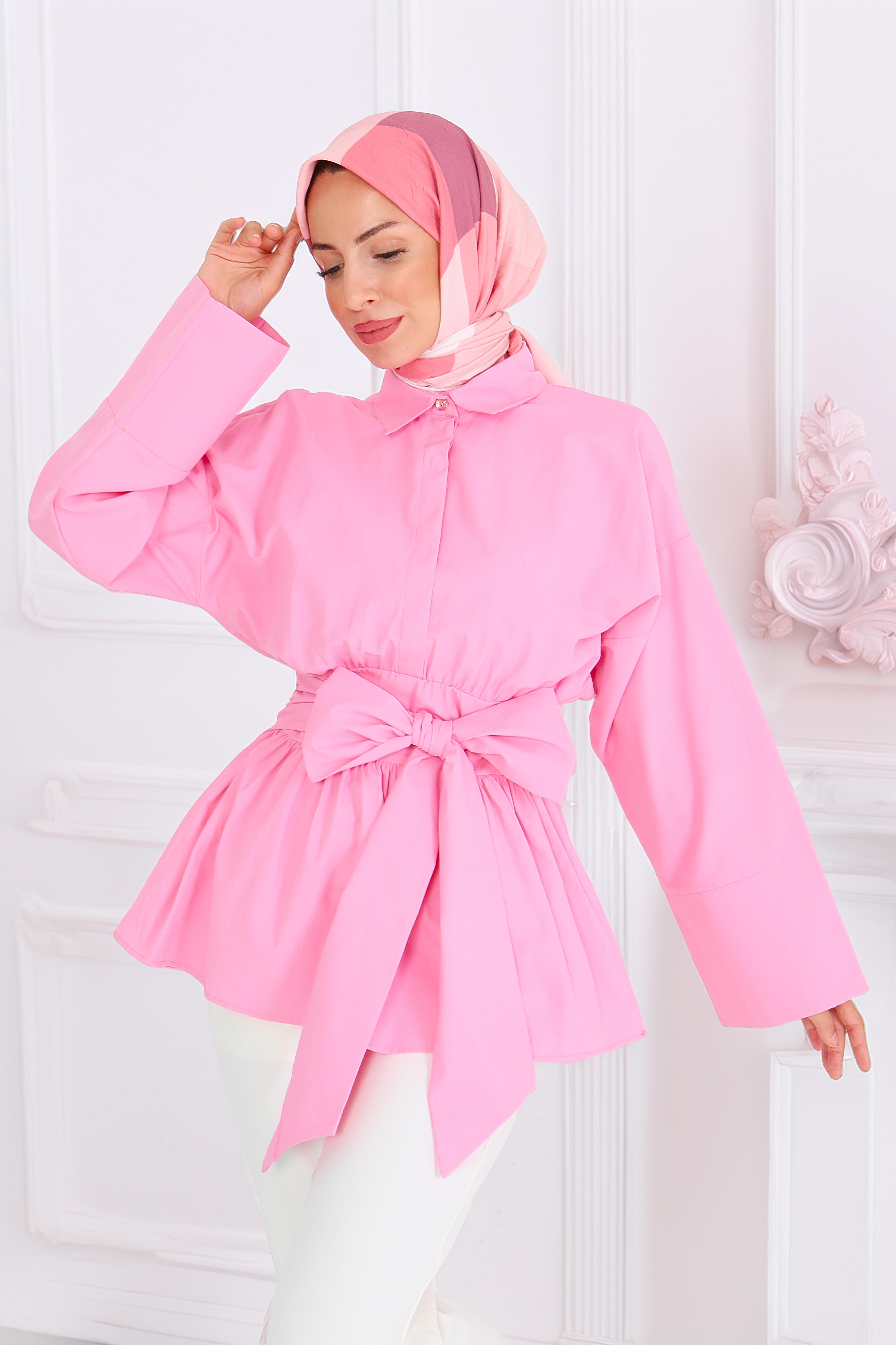 Belden Bağlamalı Tunik - 27550 - 1