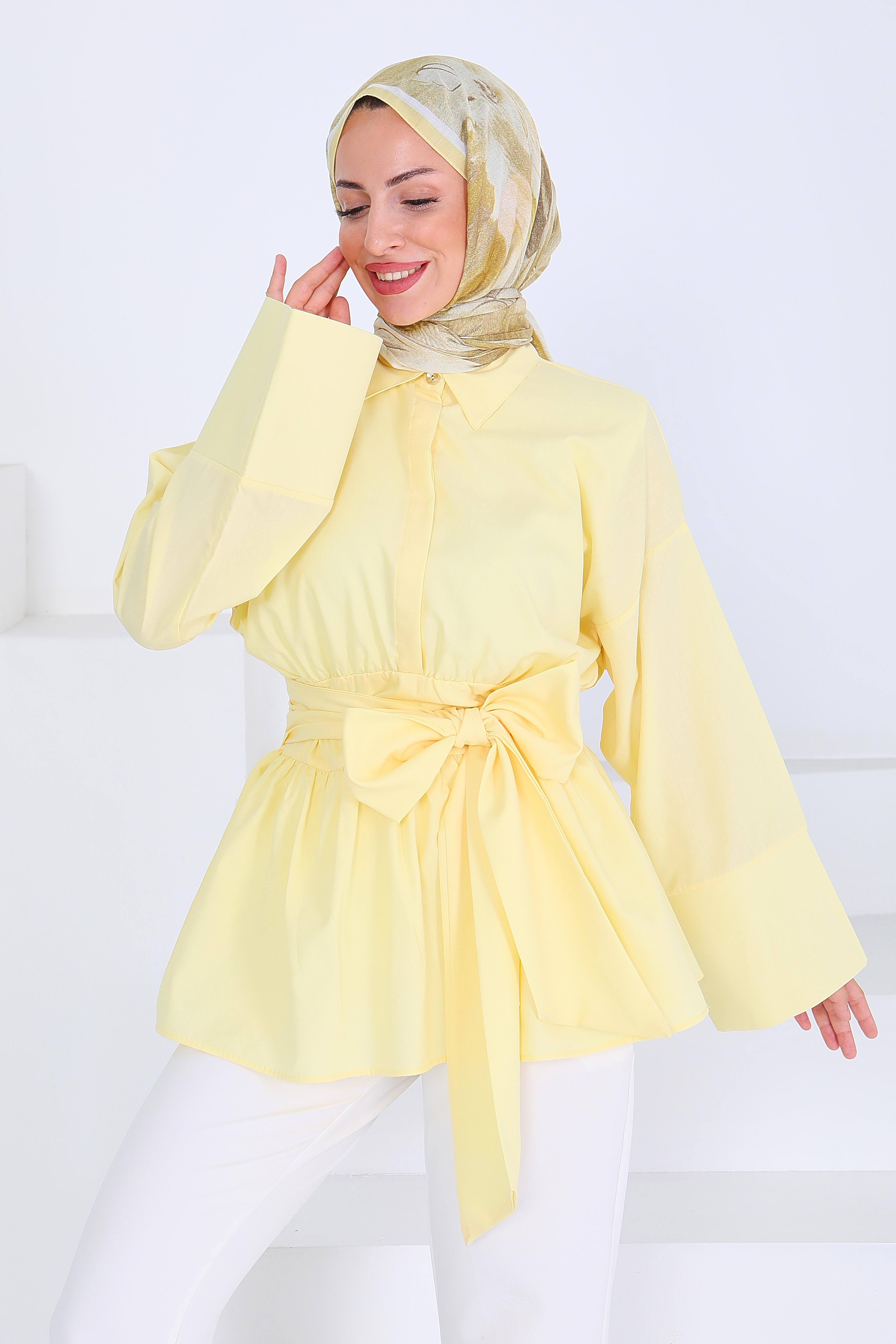 Belden Bağlamalı Tunik - 27550 - 4