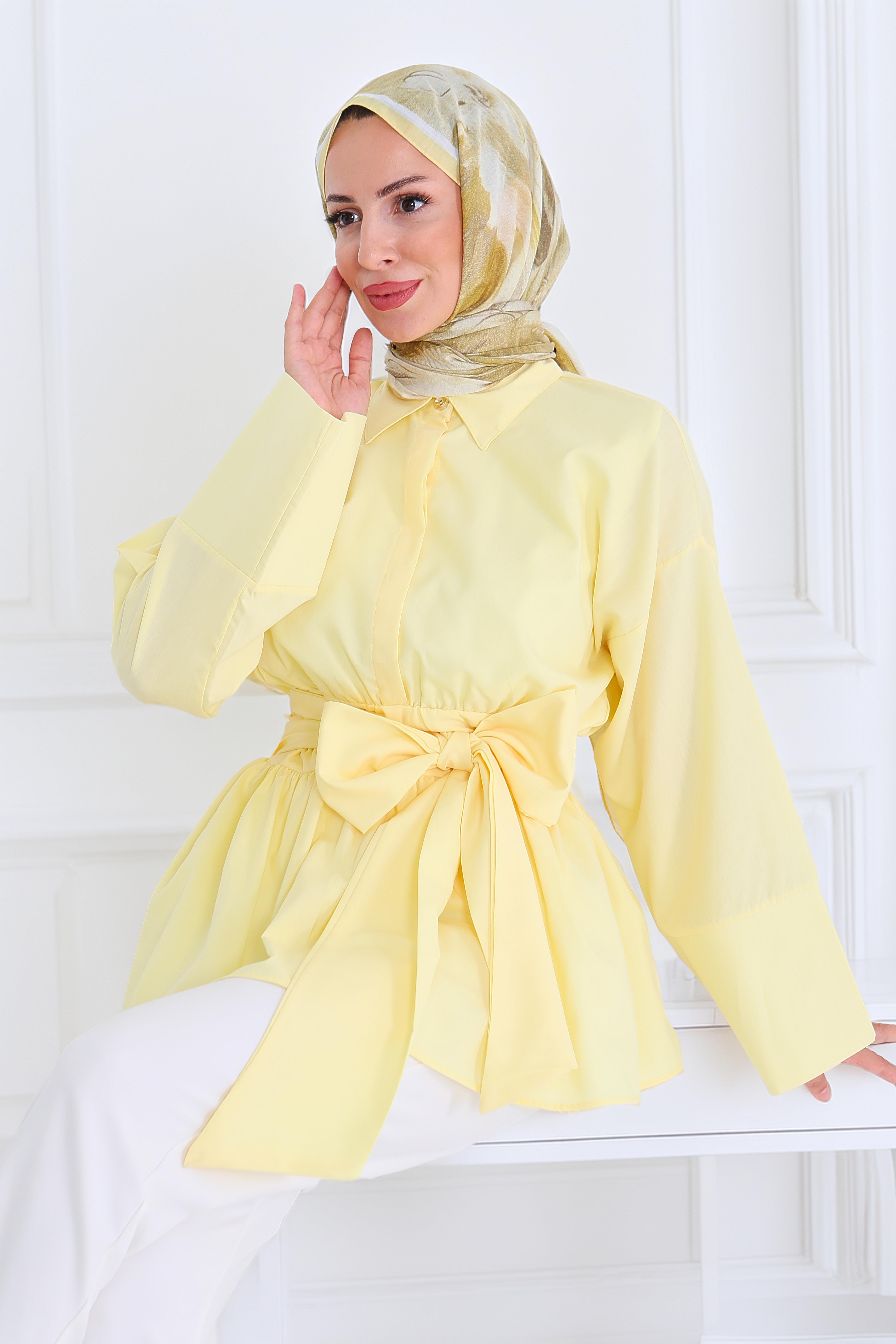 Belden Bağlamalı Tunik - 27550 - 1