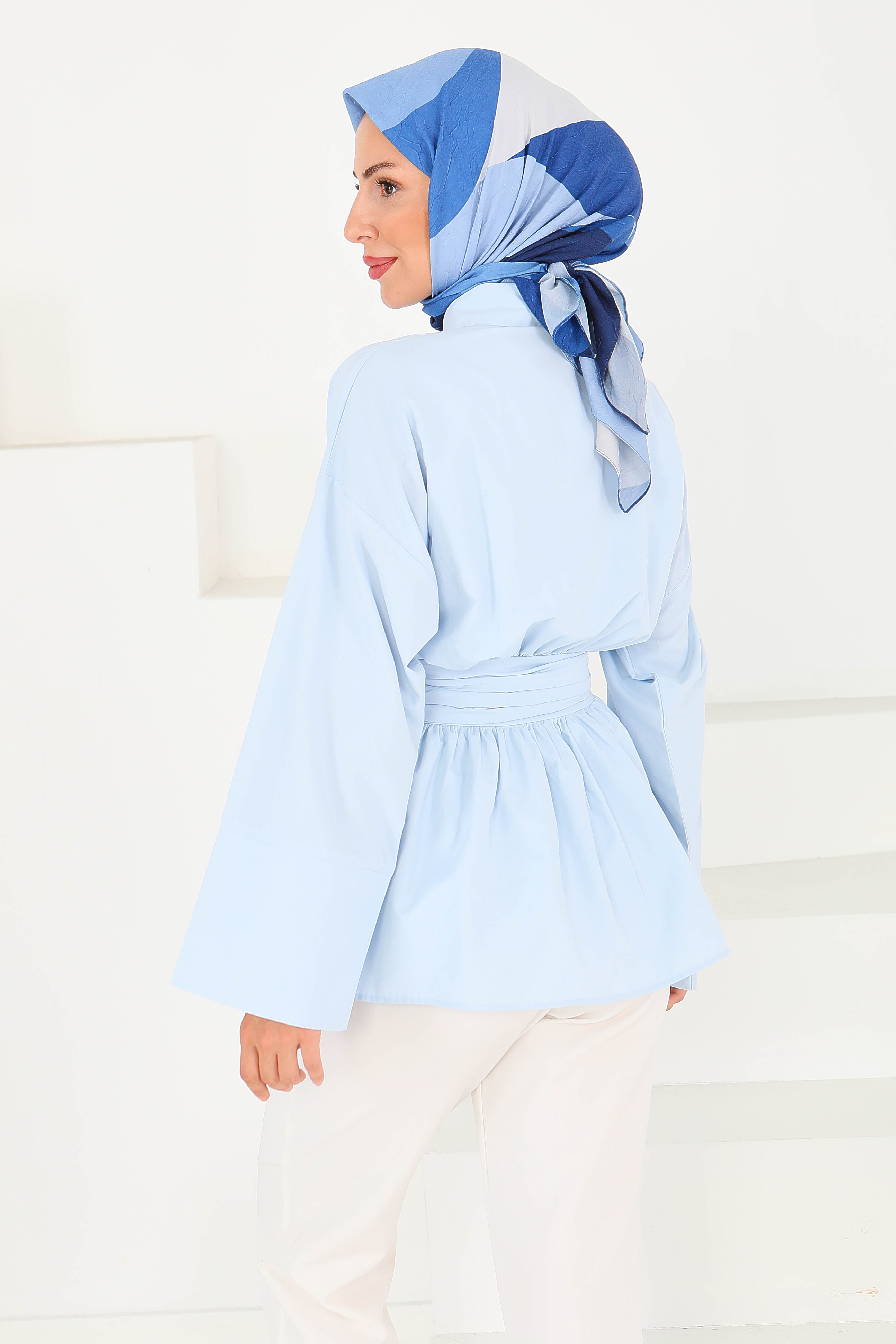 Belden Bağlamalı Tunik - 27550 - 6