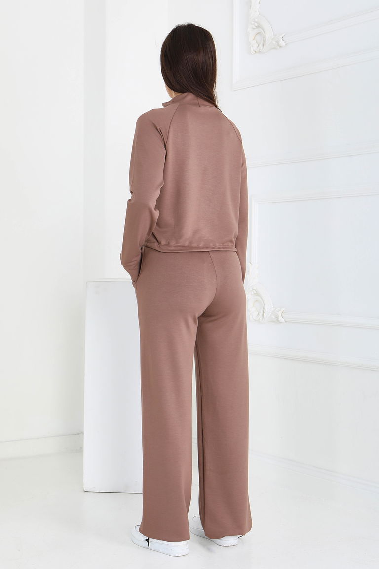 Beli Lastikli Detaylı Modal İkili Takım - 27876-VIZON - TOFİSA