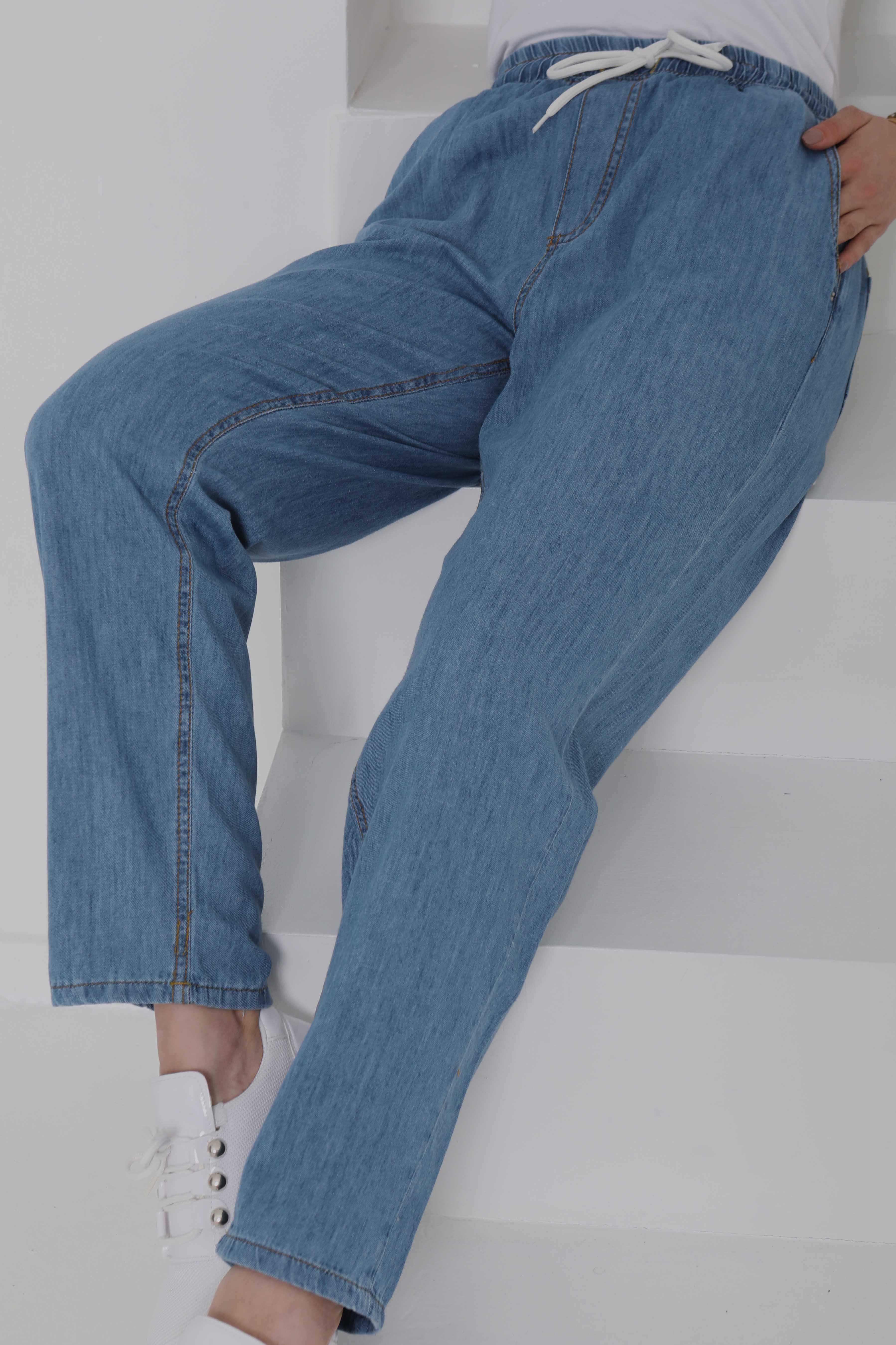 Beli Lastikli Kot Pantolon - 27037 - 2