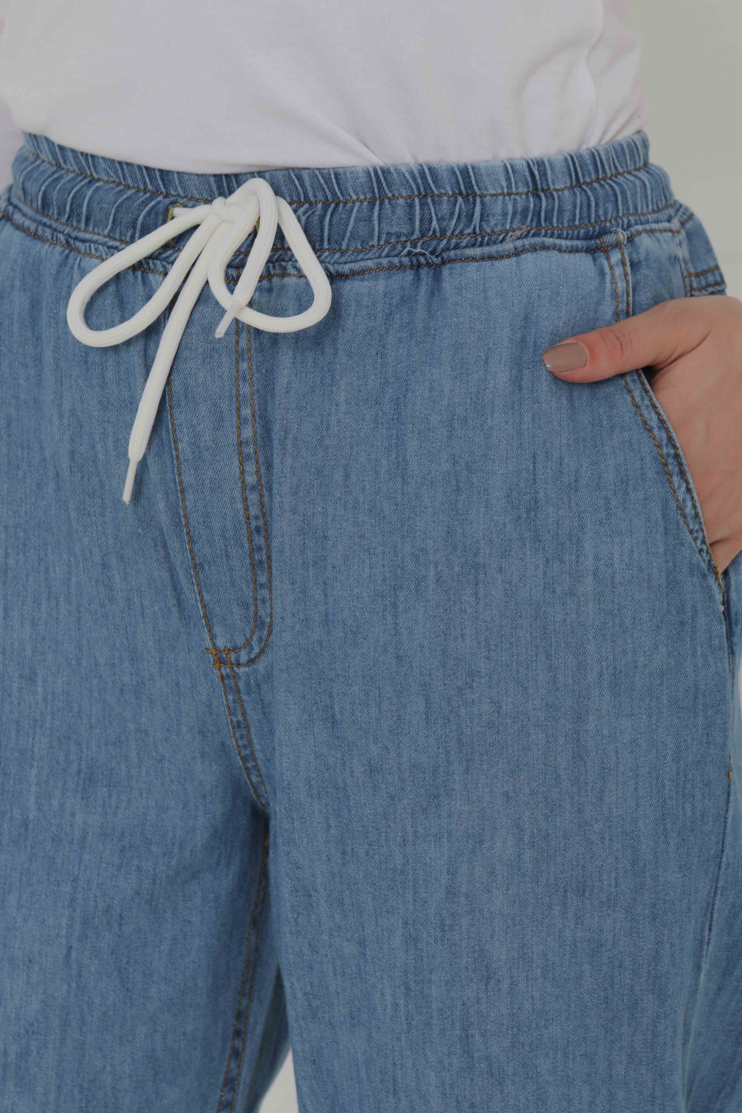 Beli Lastikli Kot Pantolon - 27037 - 6