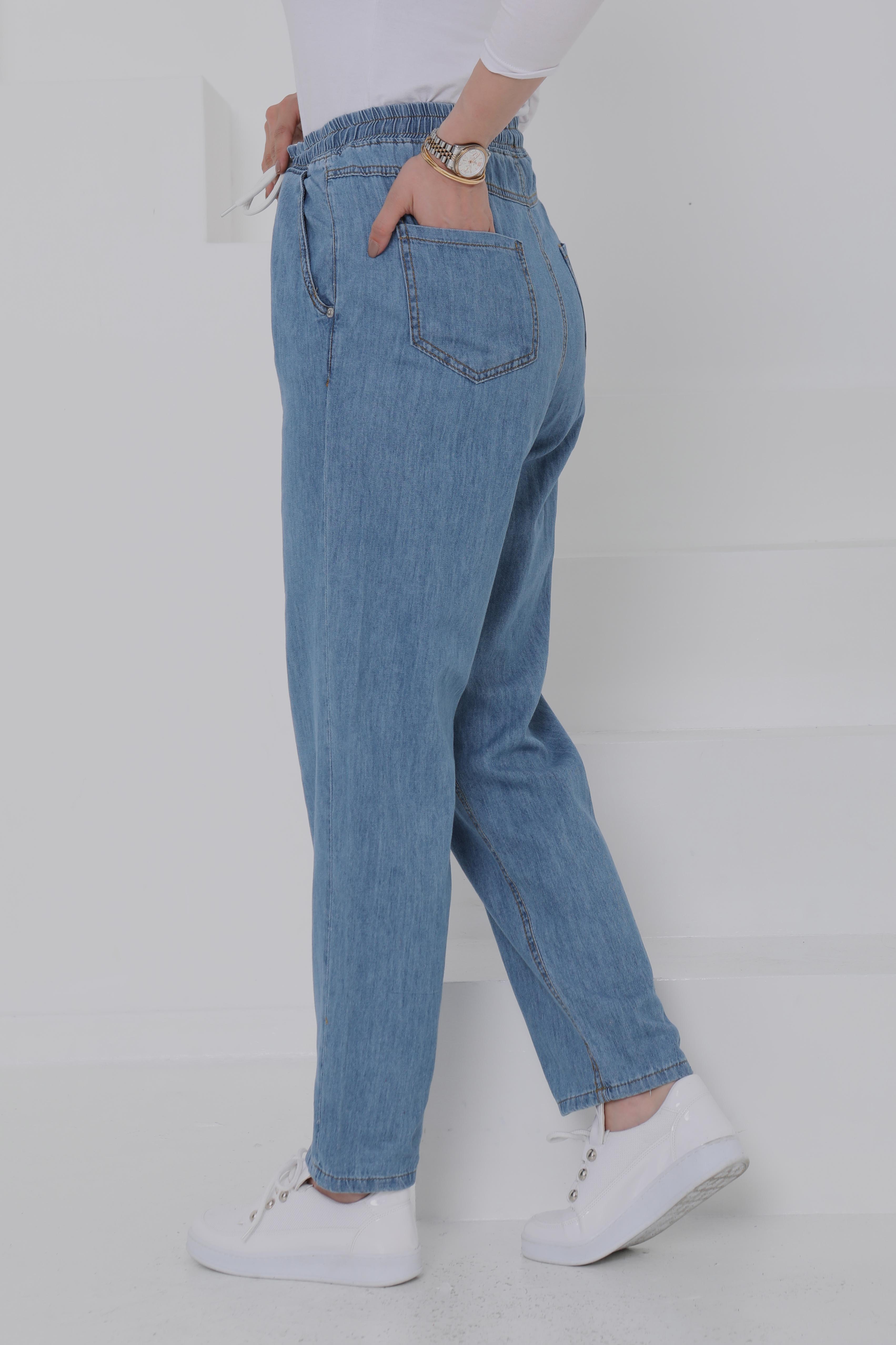 Beli Lastikli Kot Pantolon - 27037 - 7