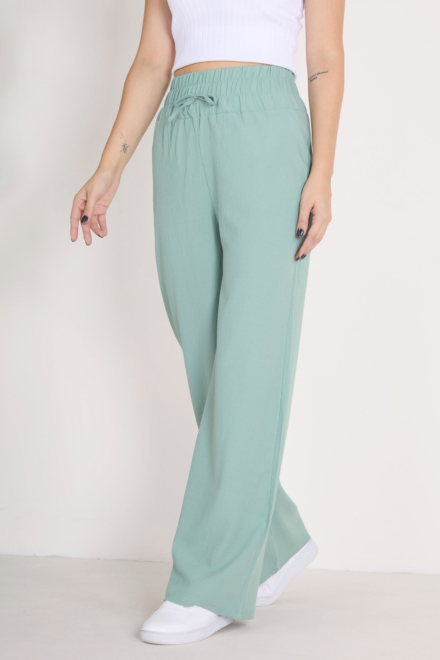 Beli Lastikli Pantolon - 27074 - 3