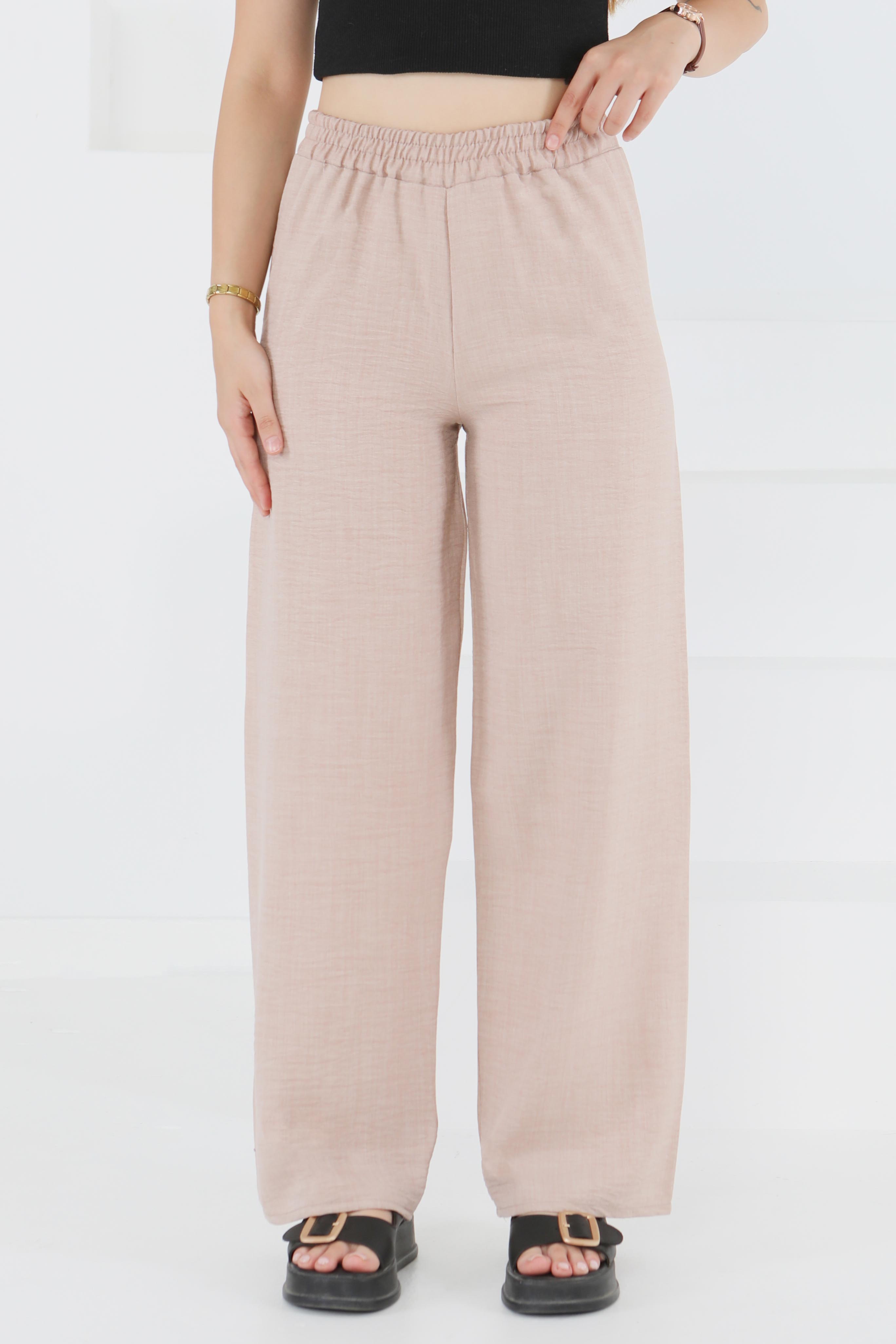 Beli Lastikli Salaş Pantolon - 27461 - 2