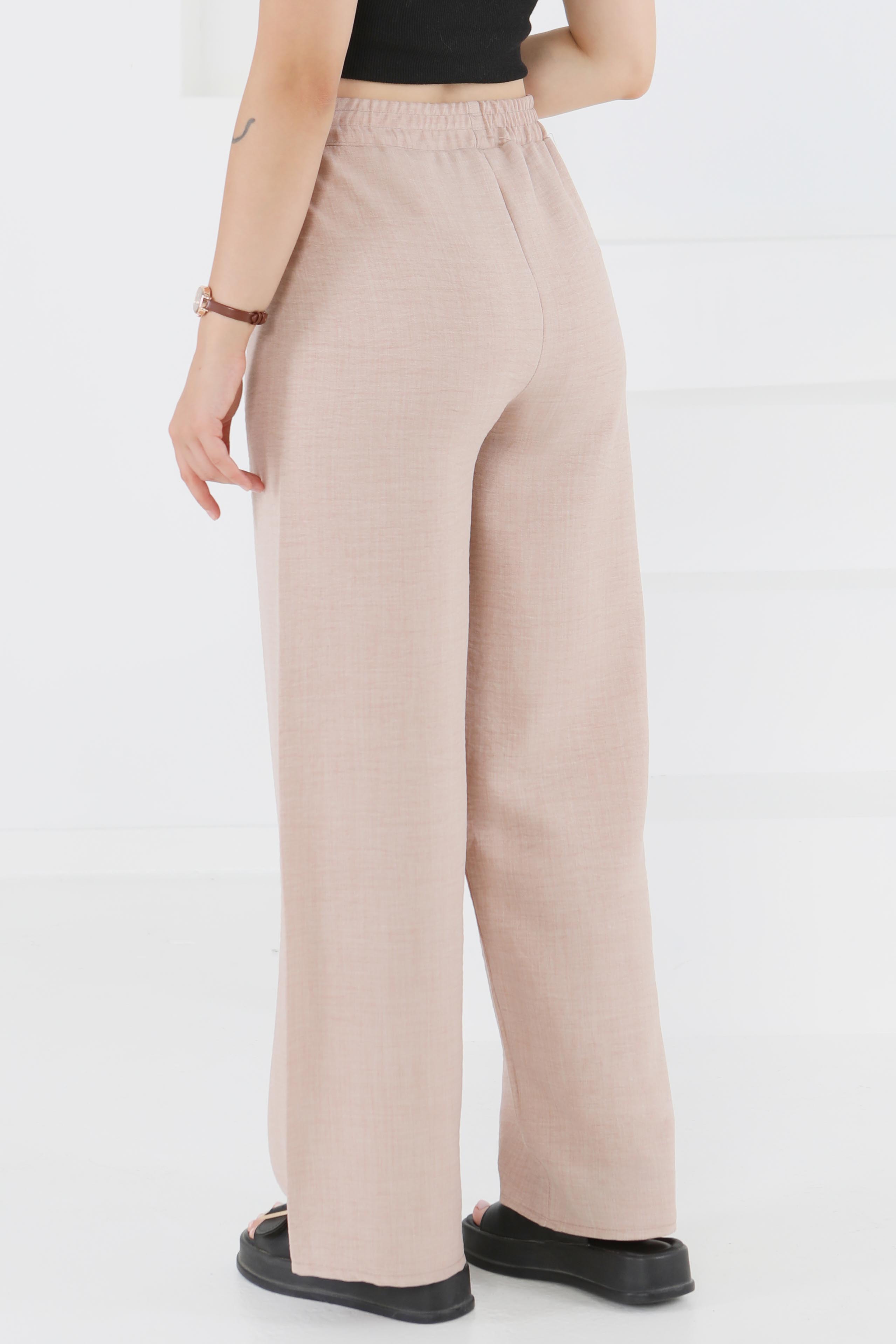 Beli Lastikli Salaş Pantolon - 27461 - 5