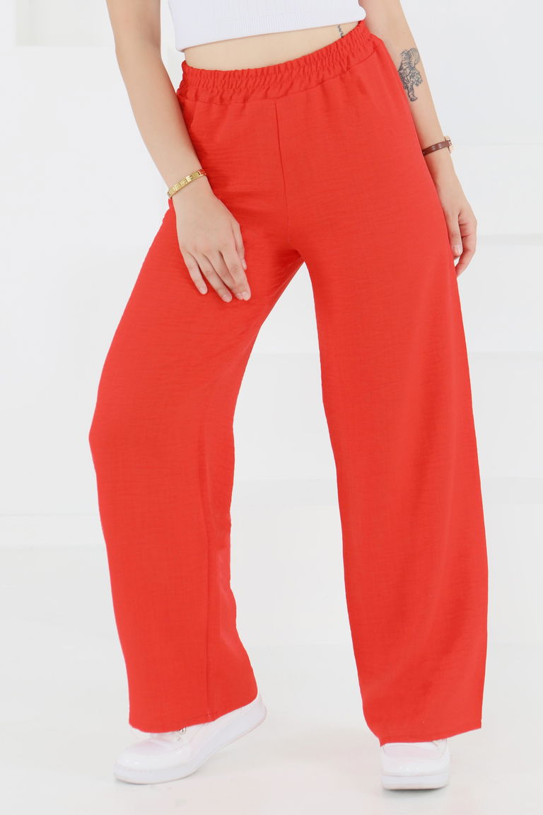 Beli Lastikli Salaş Pantolon - 27461 - TOFİSA