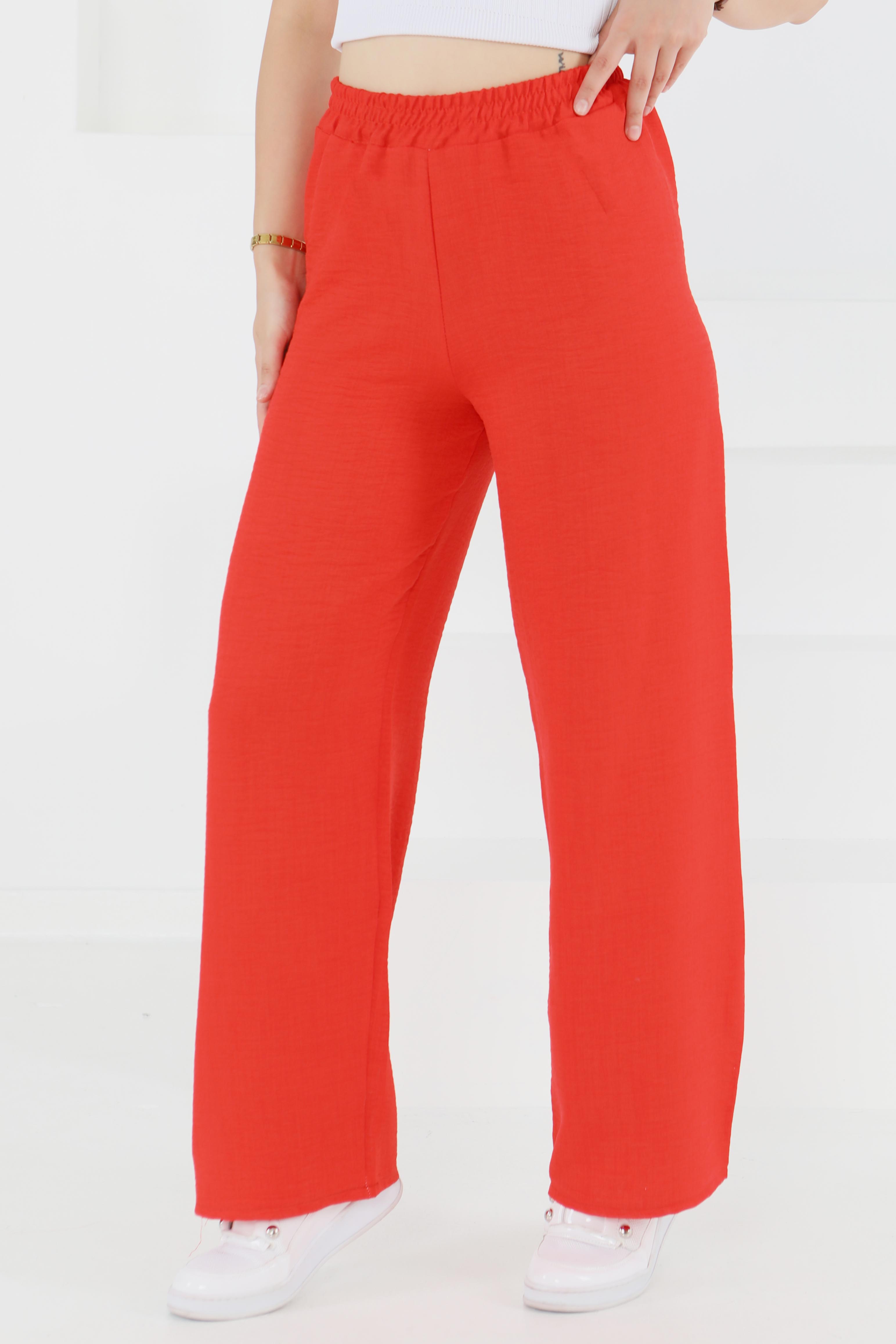 Beli Lastikli Salaş Pantolon - 27461 - 4
