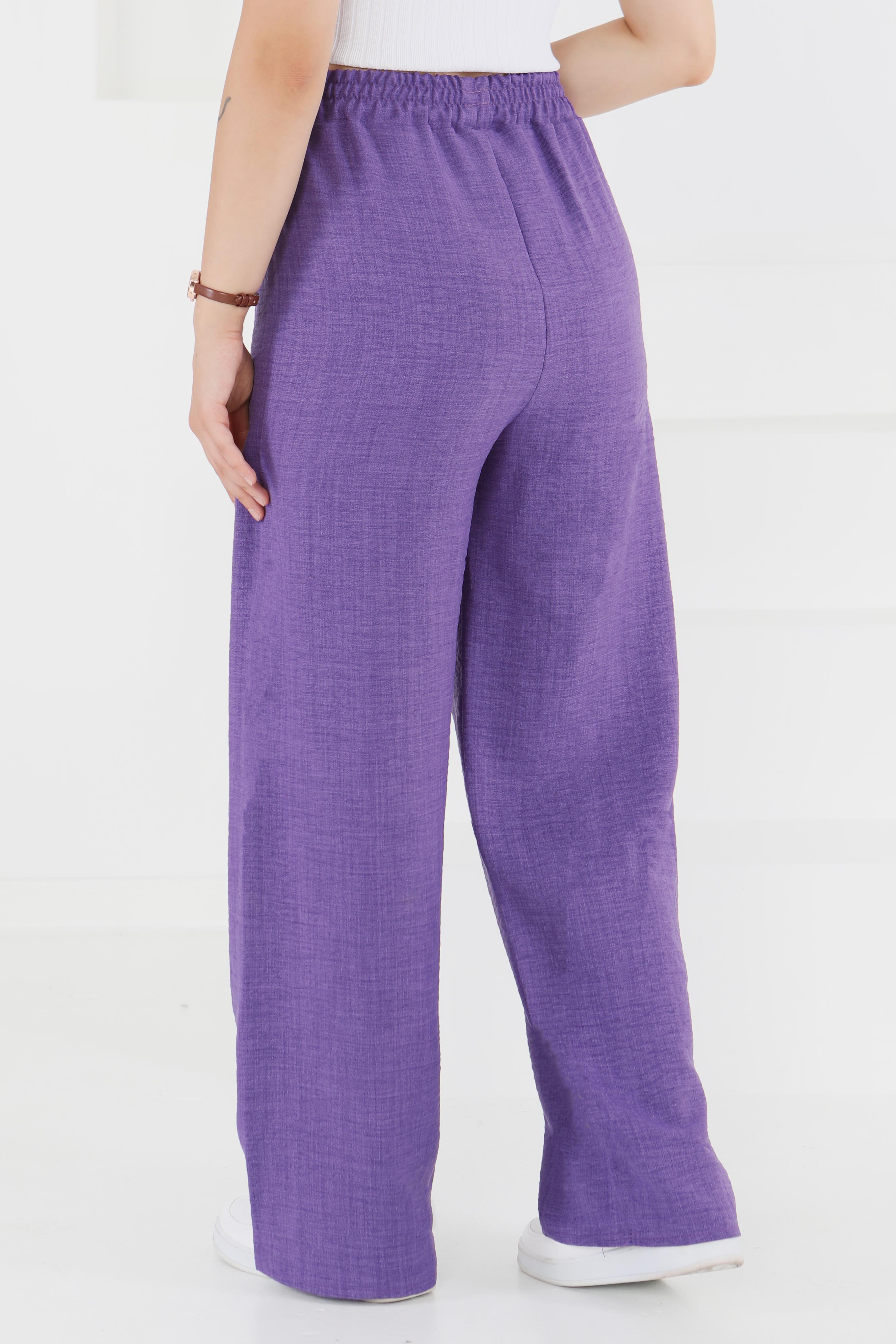Beli Lastikli Salaş Pantolon - 27461 - 5