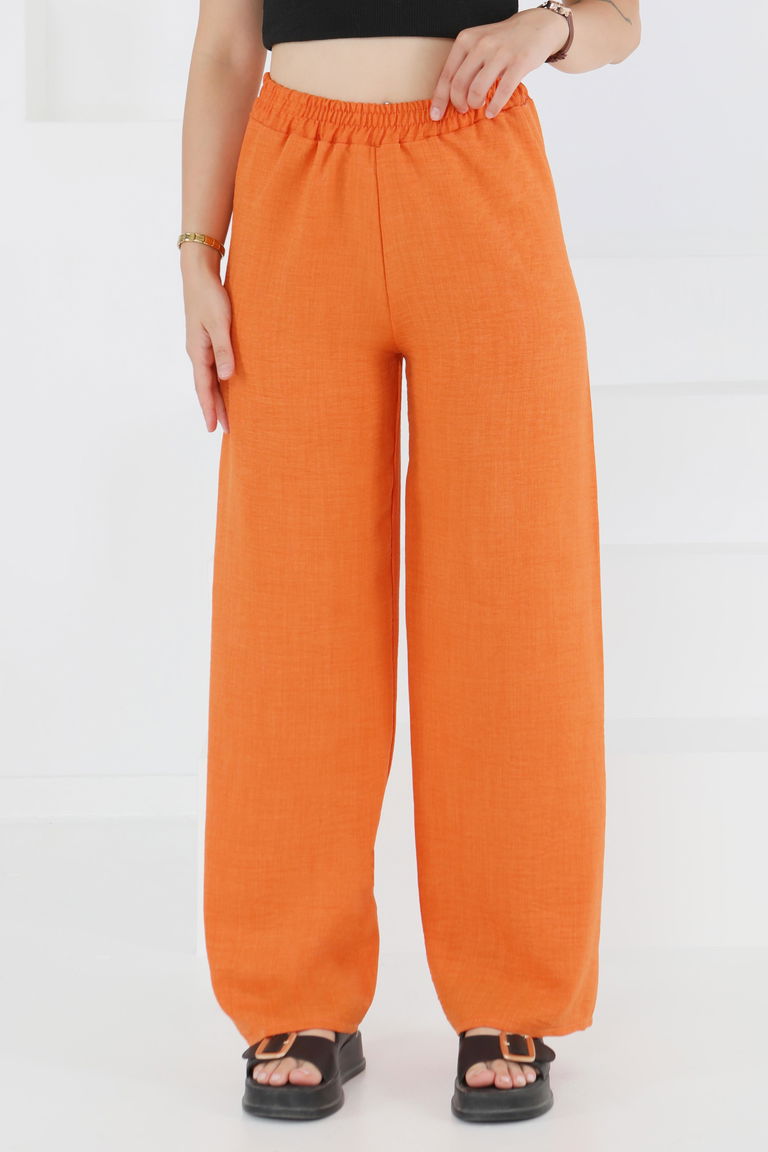 Beli Lastikli Salaş Pantolon - 27461 - TOFİSA