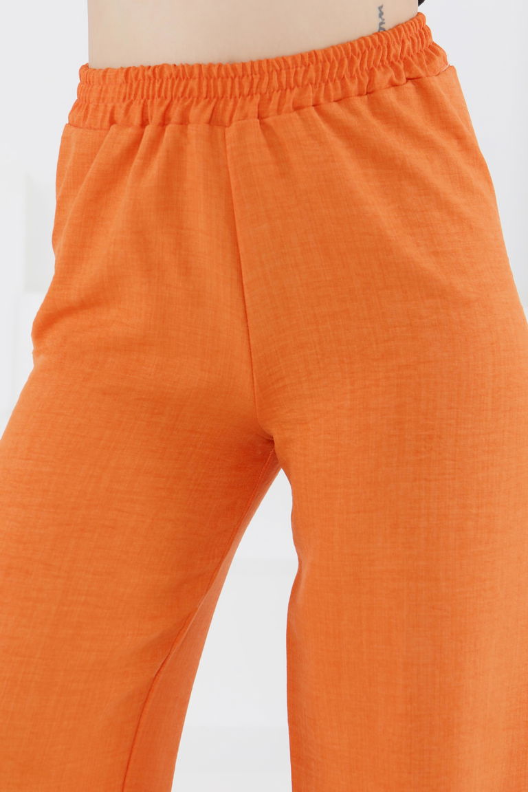 Beli Lastikli Salaş Pantolon - 27461 - TOFİSA