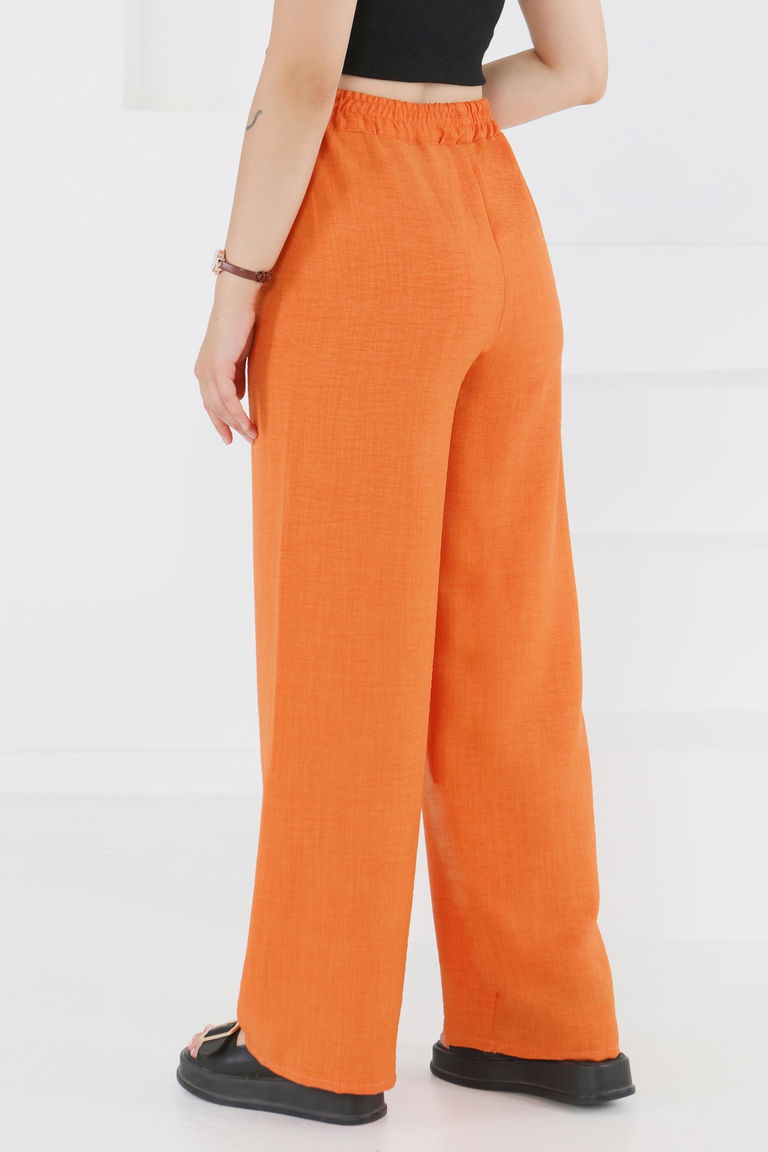 Beli Lastikli Salaş Pantolon - 27461 - TOFİSA