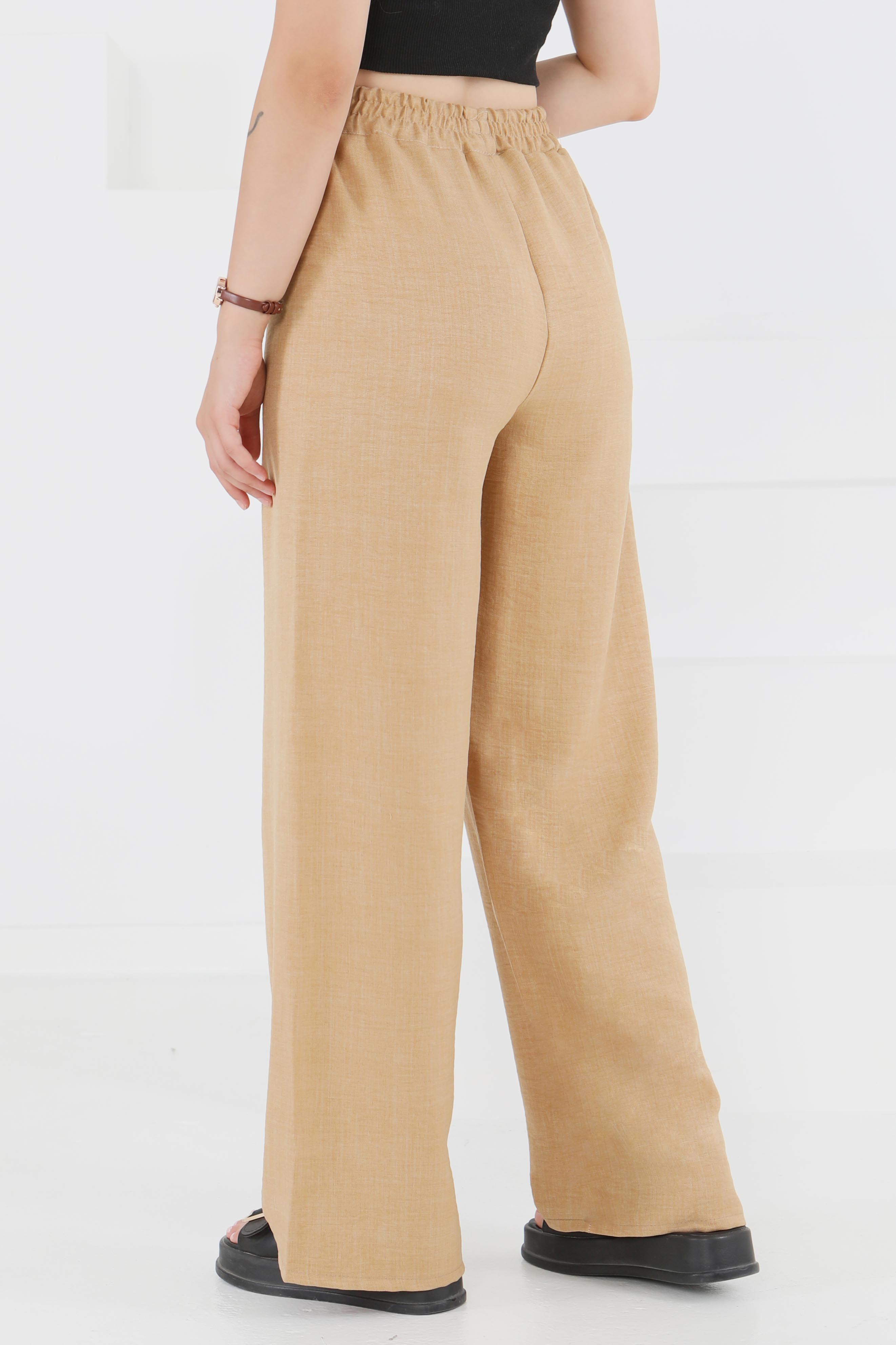 Beli Lastikli Salaş Pantolon - 27461 - 5