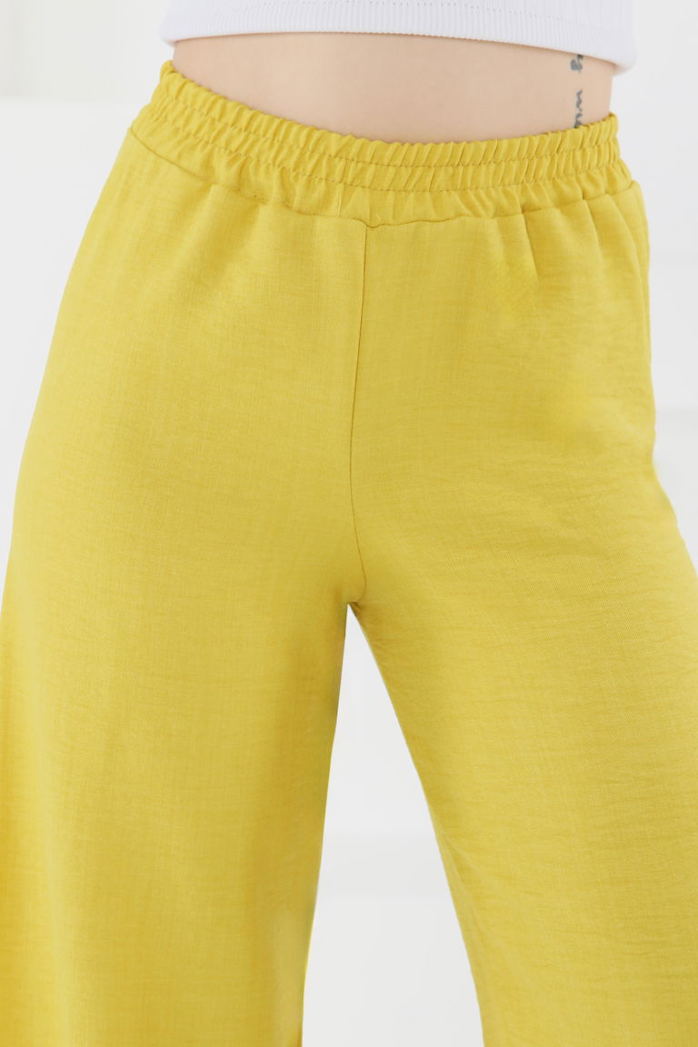 Beli Lastikli Salaş Pantolon - 27461 - TOFİSA