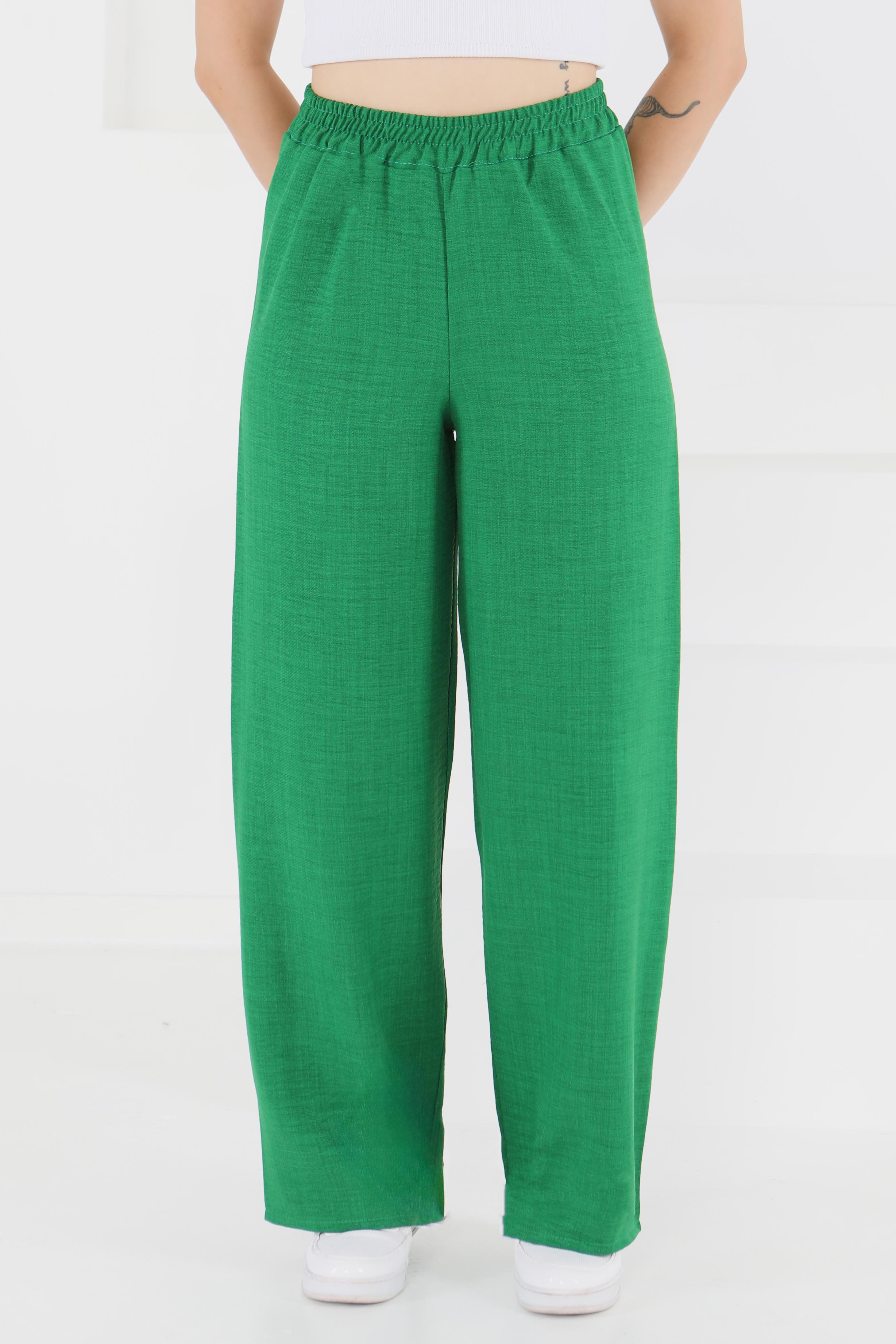 Beli Lastikli Salaş Pantolon - 27461 - 3