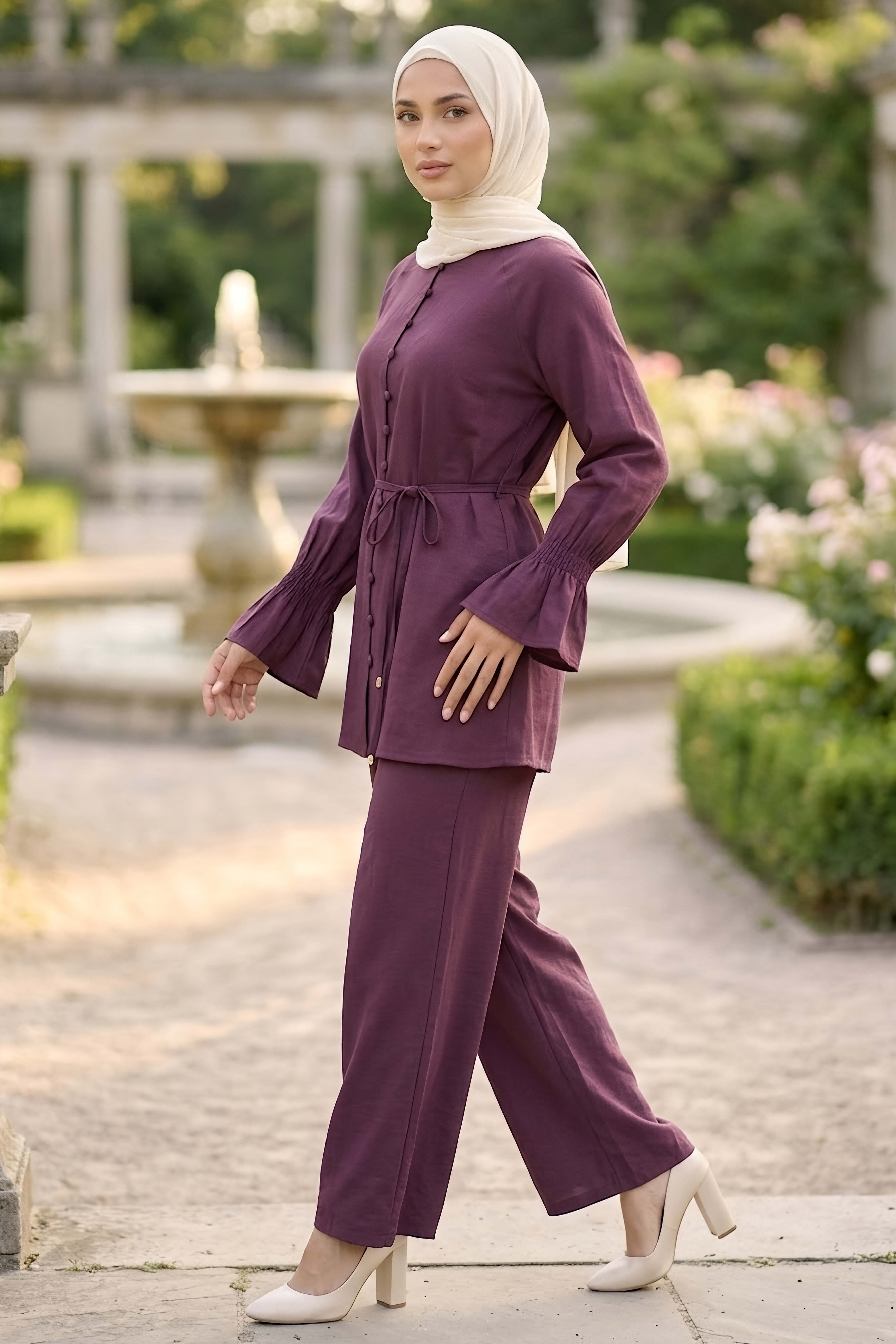 Bilek Lastikli Tensel İkili Takım Bordo - 28510-BORDO - 2