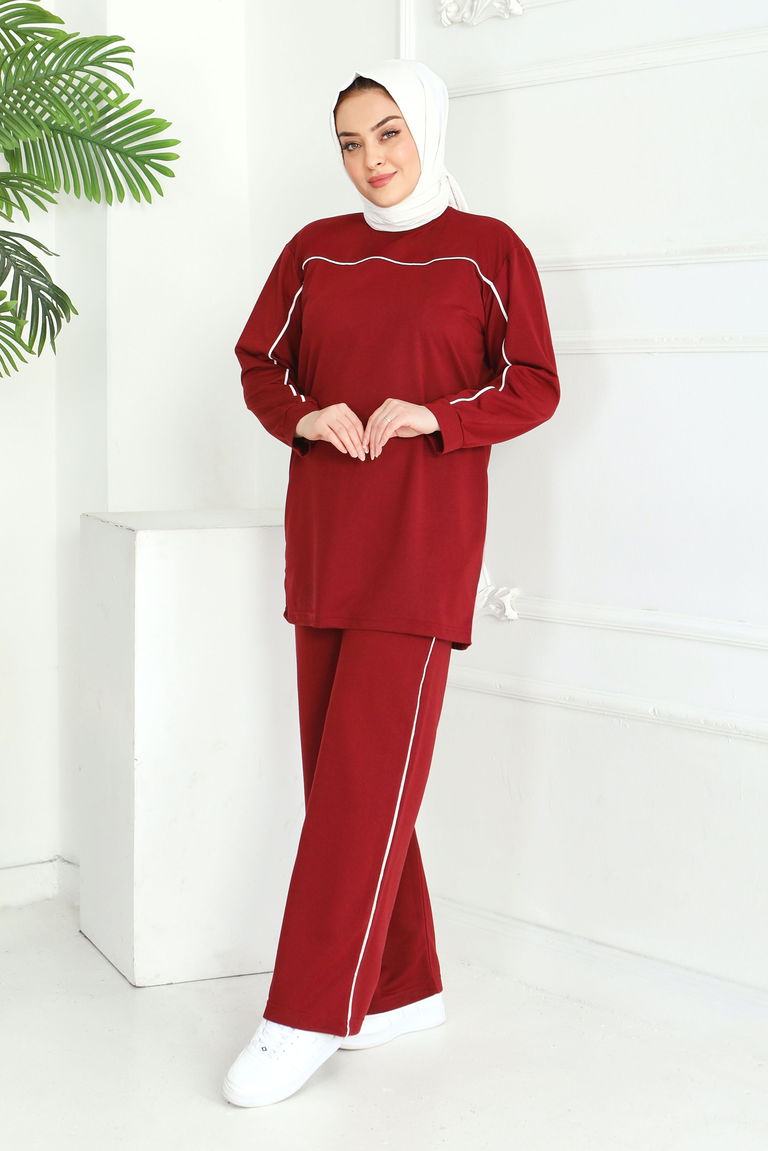 Biye Detaylı İkili Takım - 2058-BORDO - TOFİSA