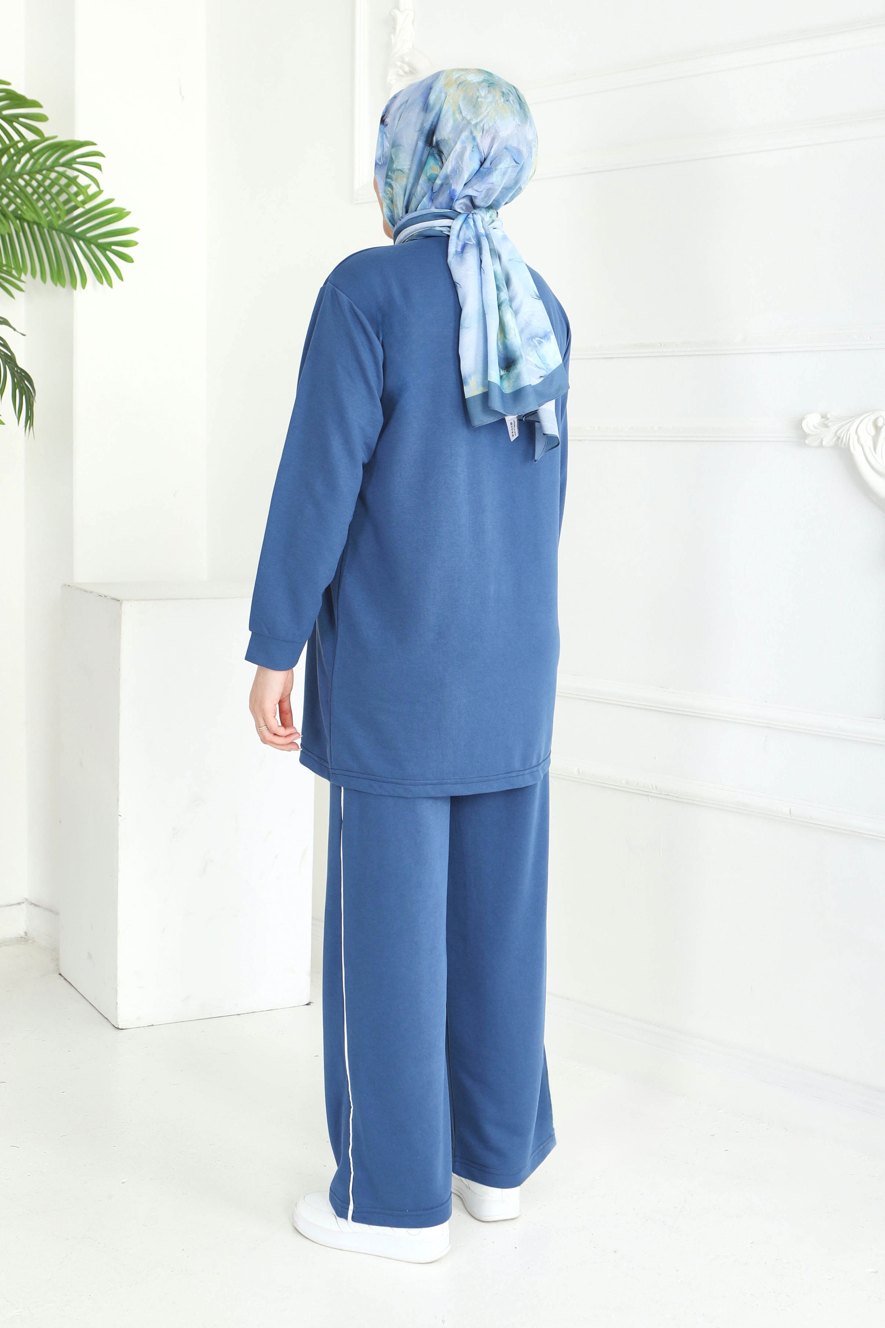 Biye Detaylı İkili Takım - 2058-INDIGO - 4