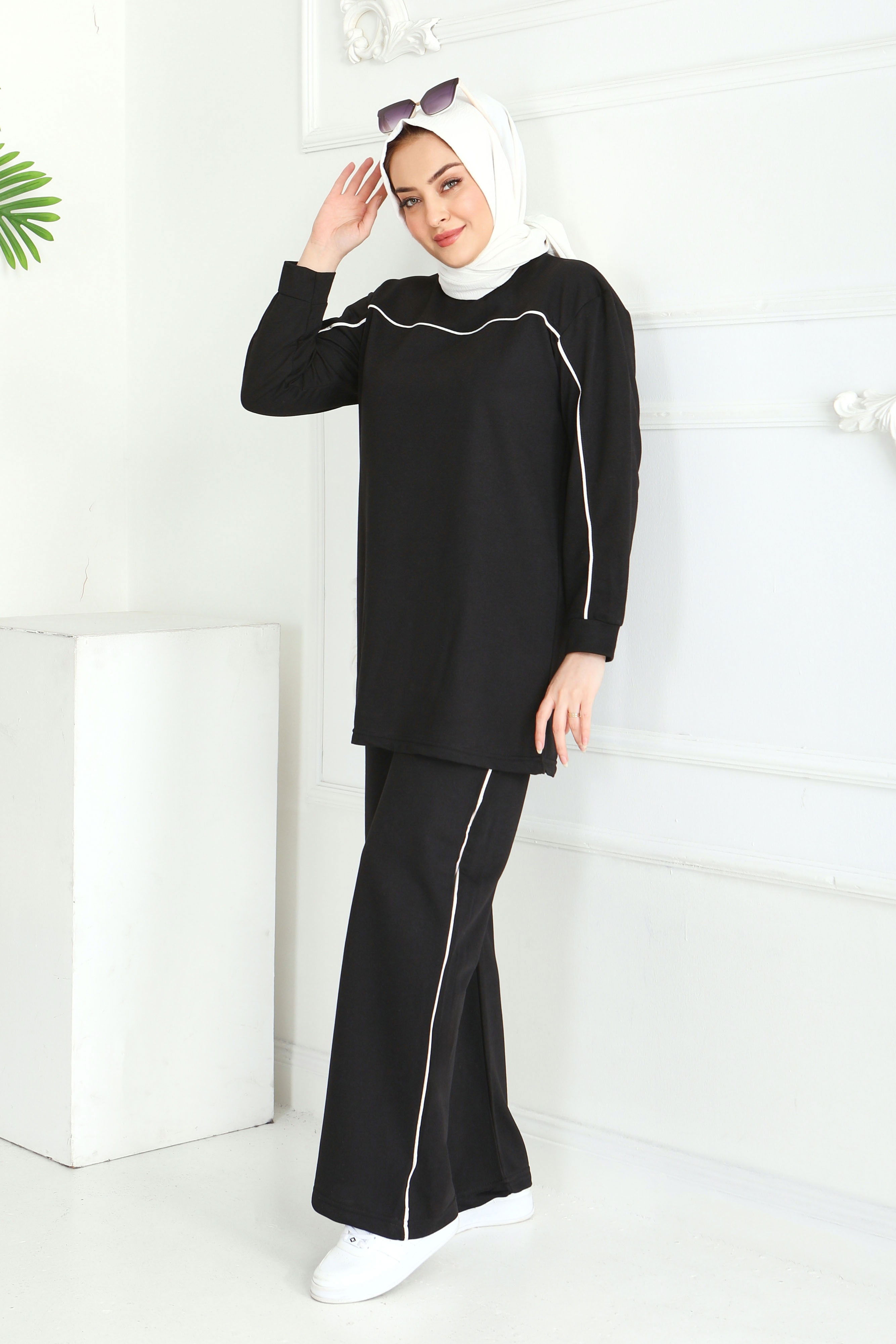 Biye Detaylı İkili Takım - 2058-SIYAH - 14