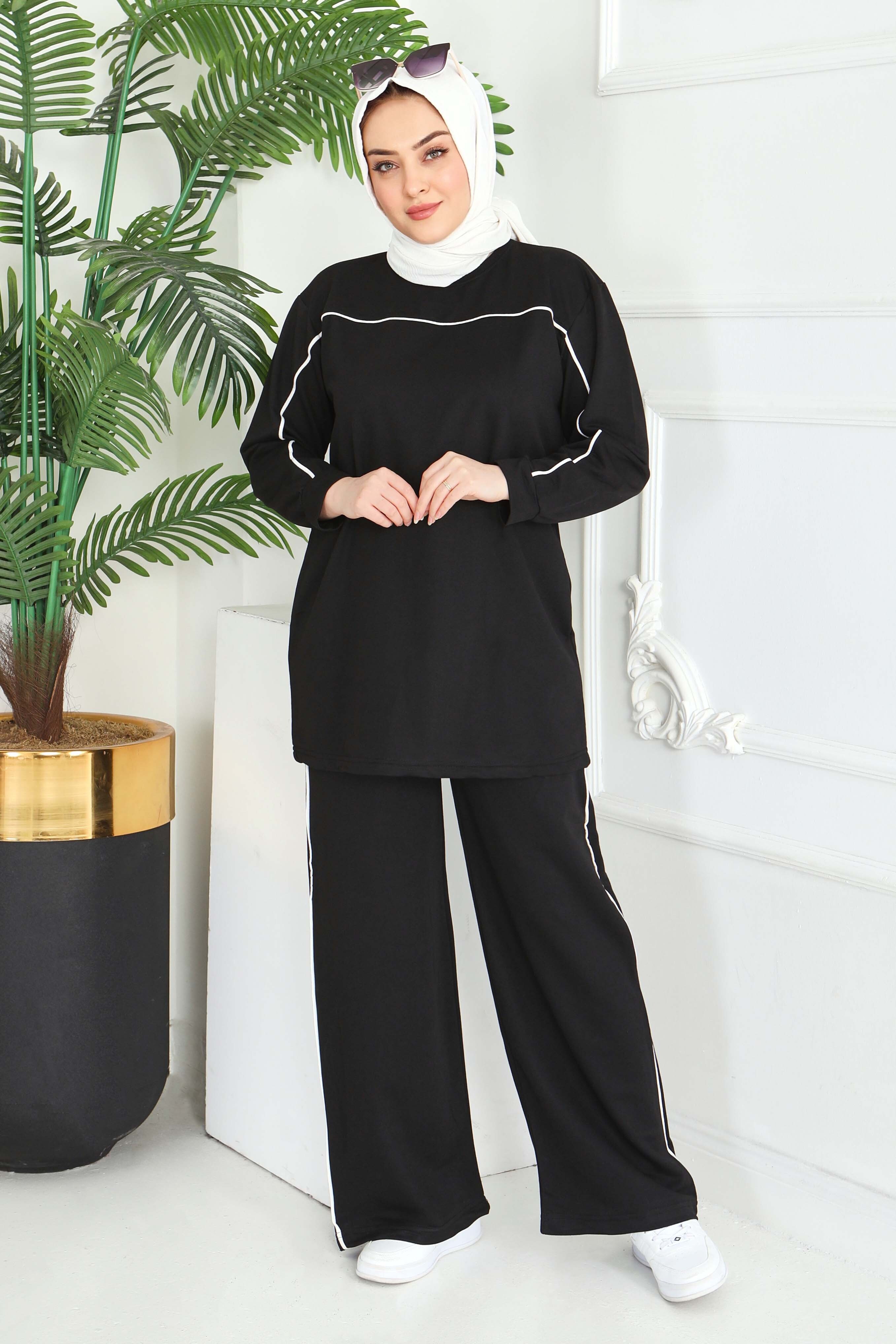 Biye Detaylı İkili Takım - 2058-SIYAH - 6